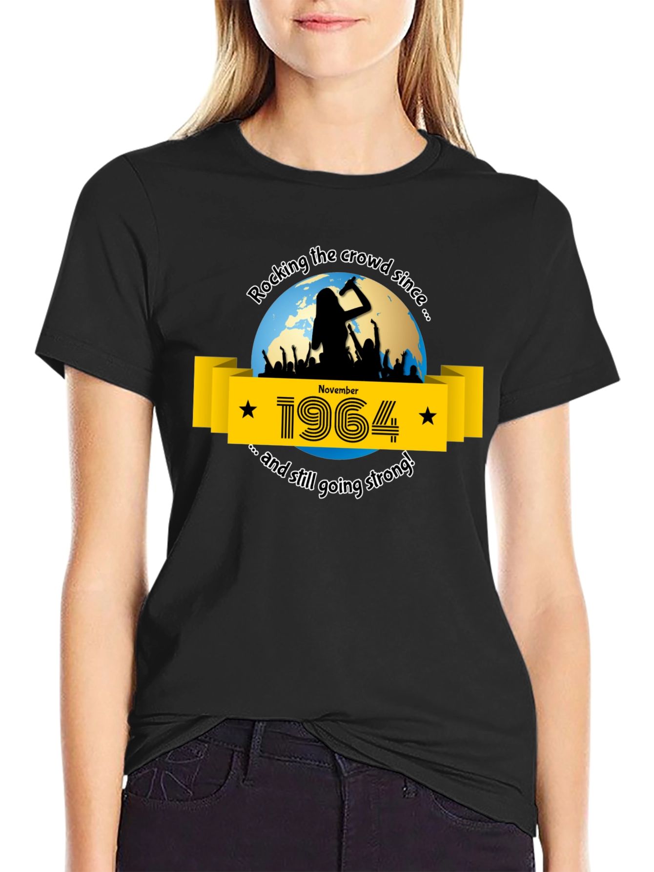 Rocking Since 1964 Black T-Shirt