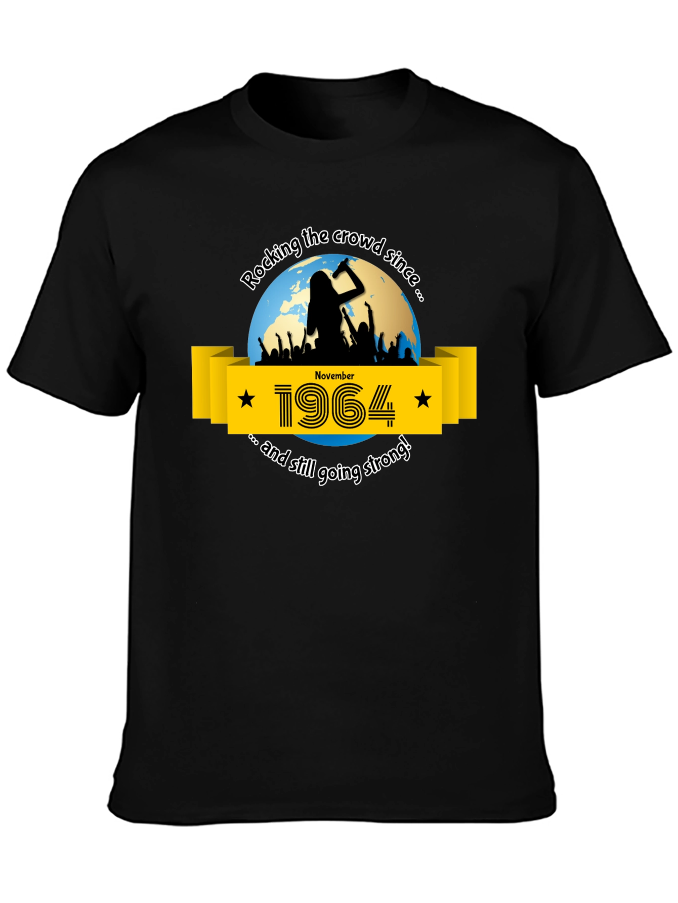 Rocking Since 1964 Black T-Shirt