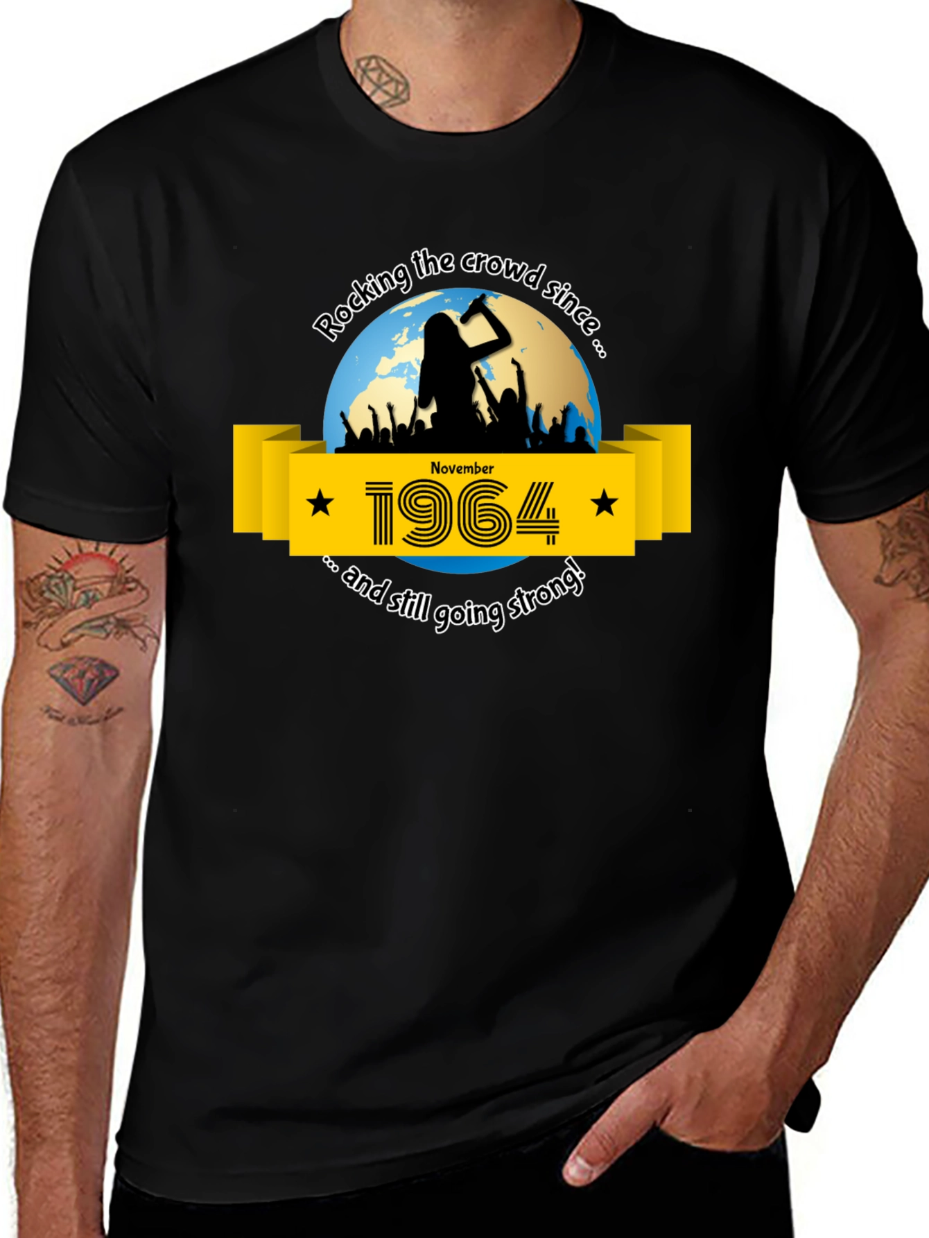 Rocking Since 1964 Black T-Shirt