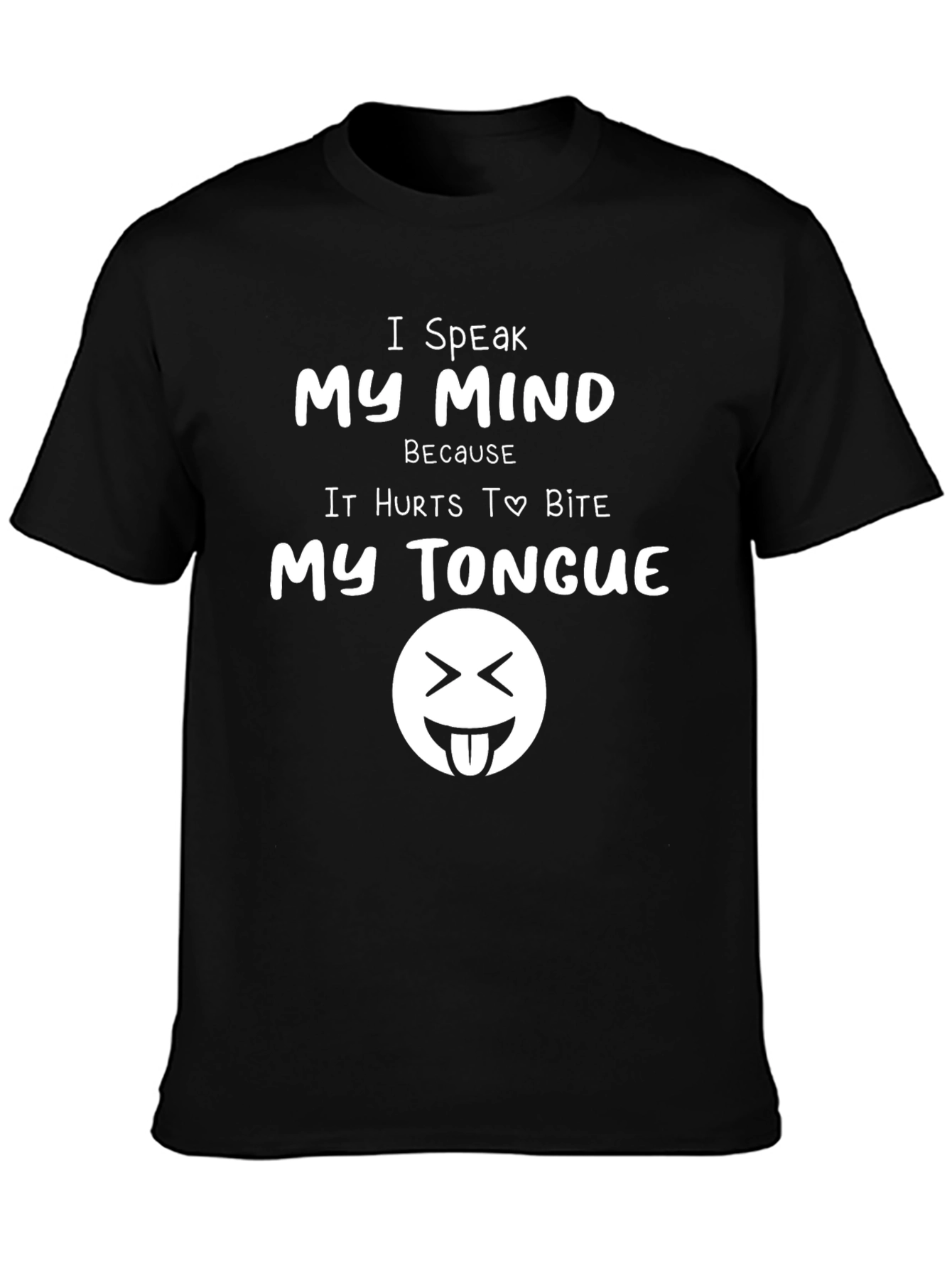 Speak My Mind Black T-Shirt