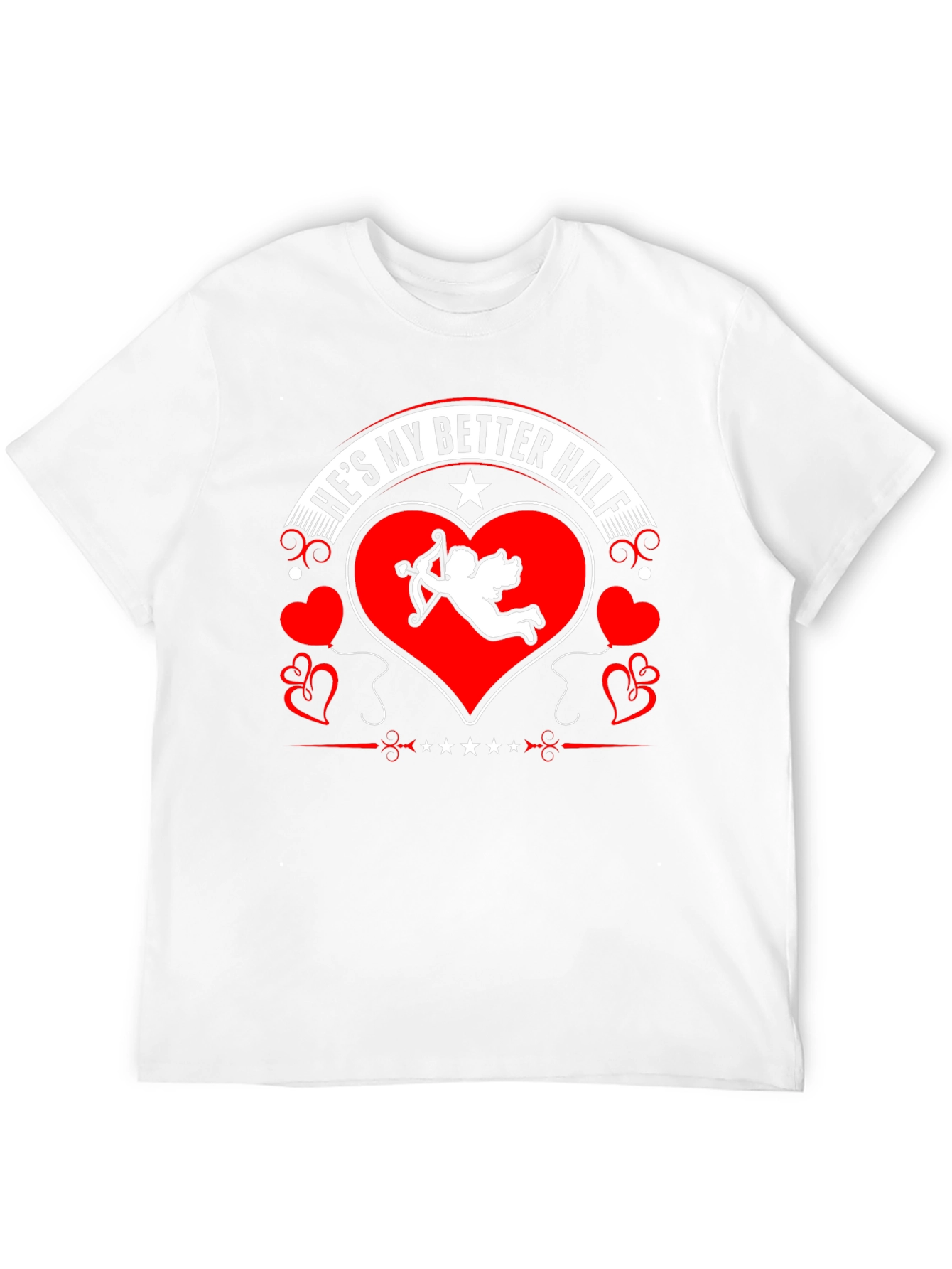 Hes My Better Half Valentines Day T-Shirt