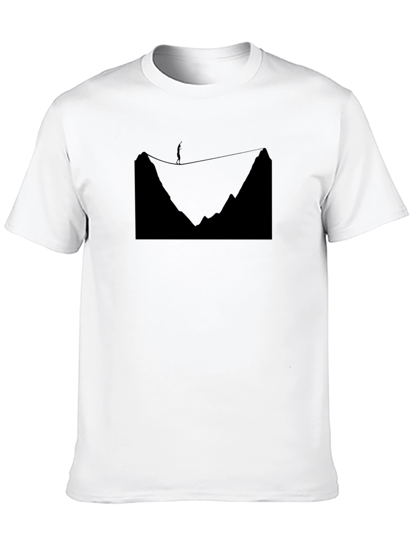 Black Graphic Tee: High Wire Act