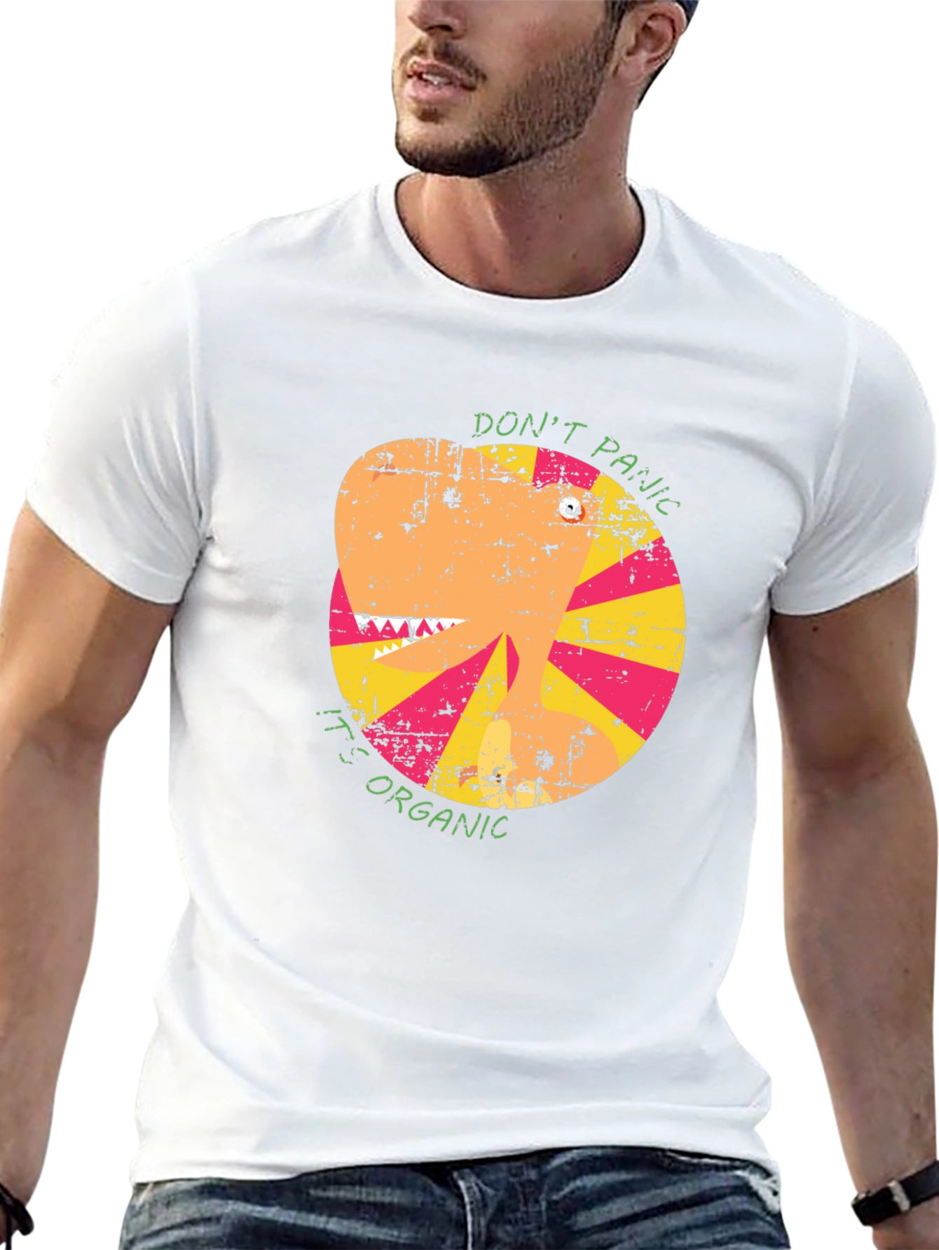 Organic Funny T-Shirt: Dont Panic!
