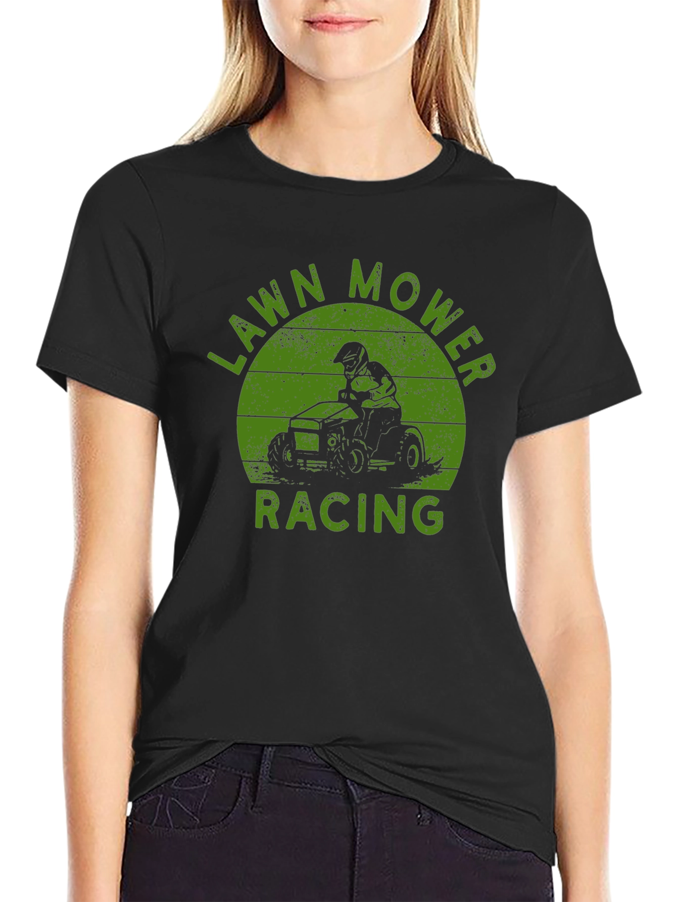 Lawn Mower Racing T-Shirt - Cool Graphic Tee