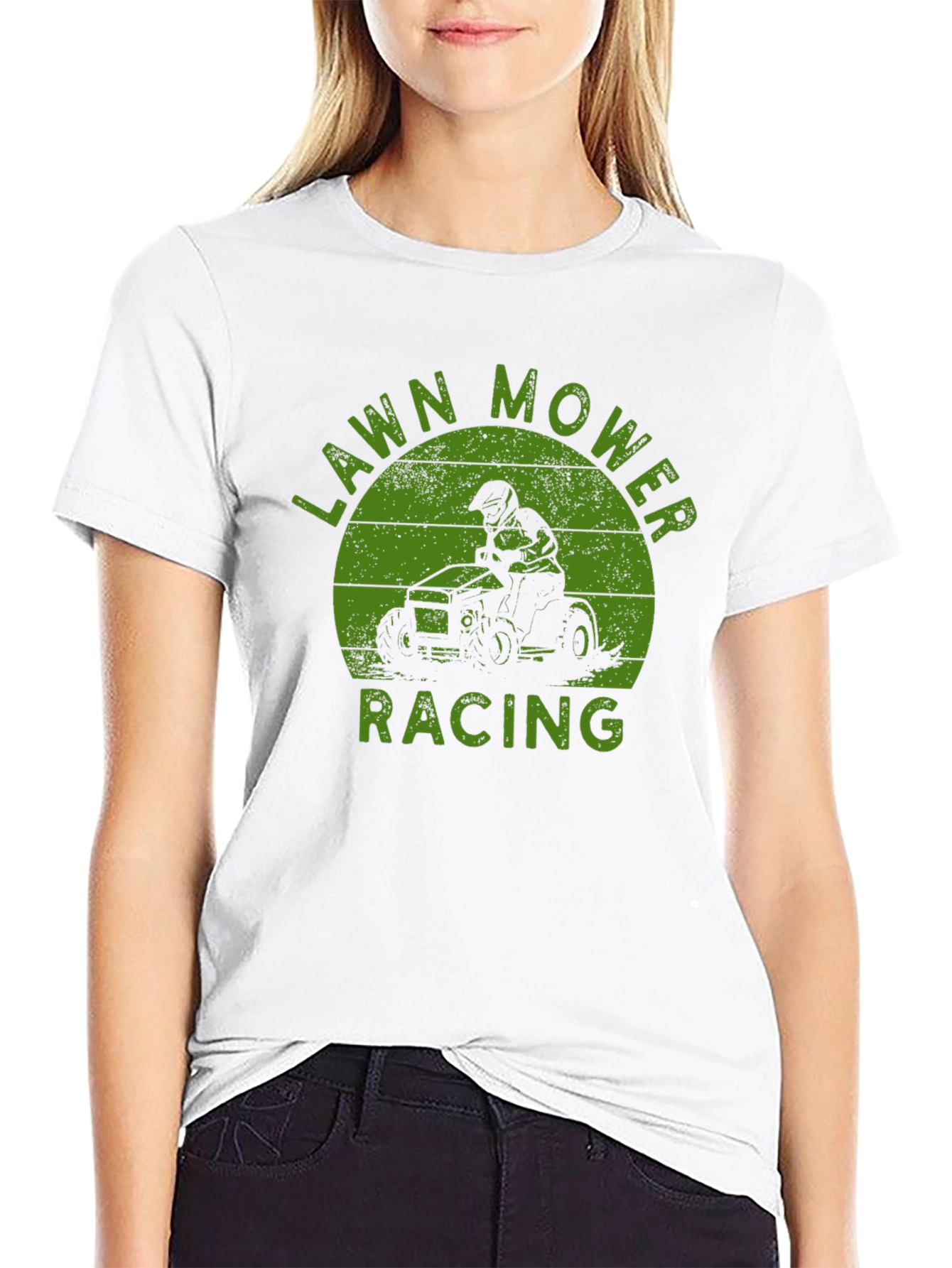 Lawn Mower Racing T-Shirt - Cool Graphic Tee