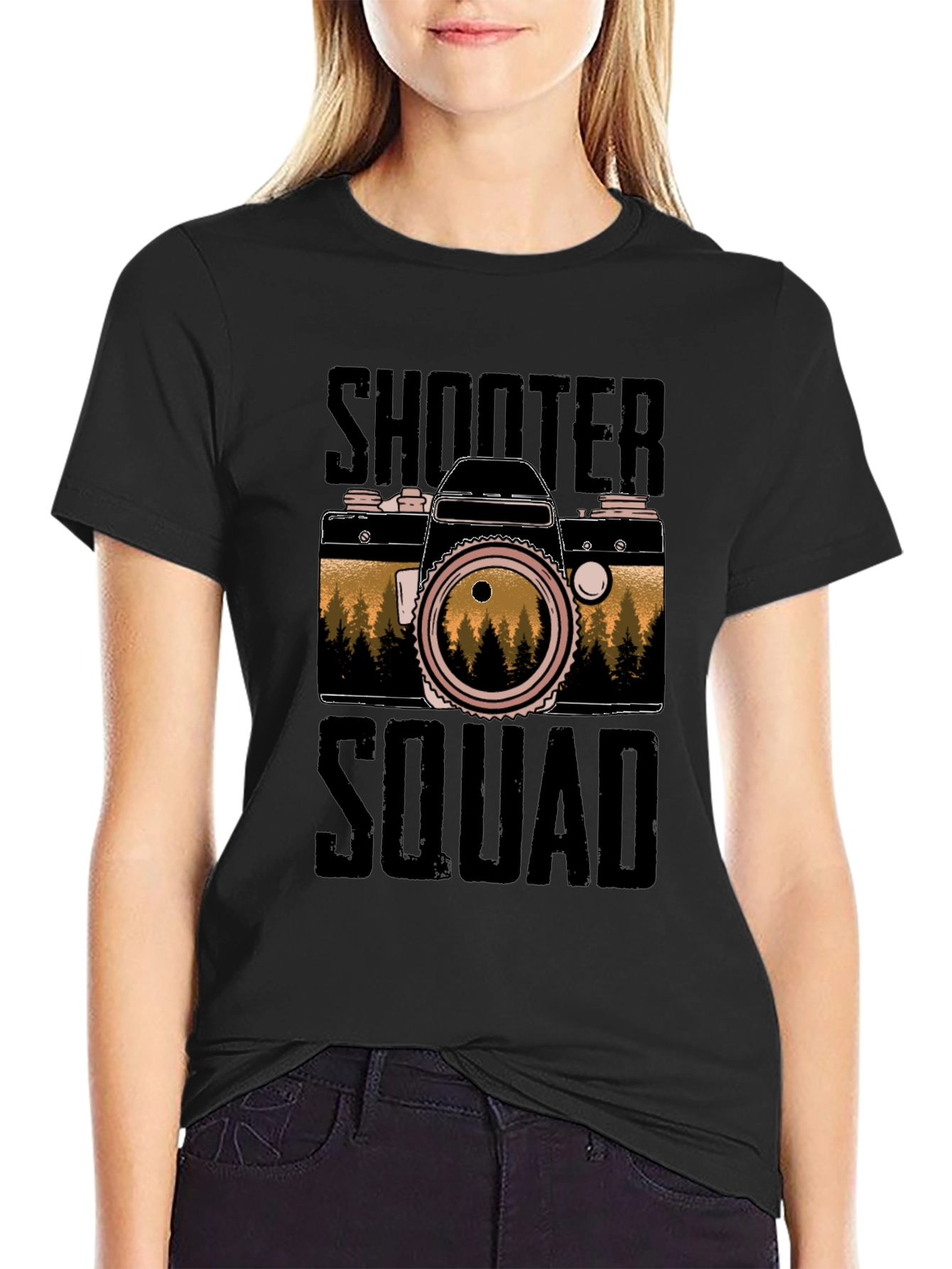 Shooter Squad Camera Graphic T-Shirt