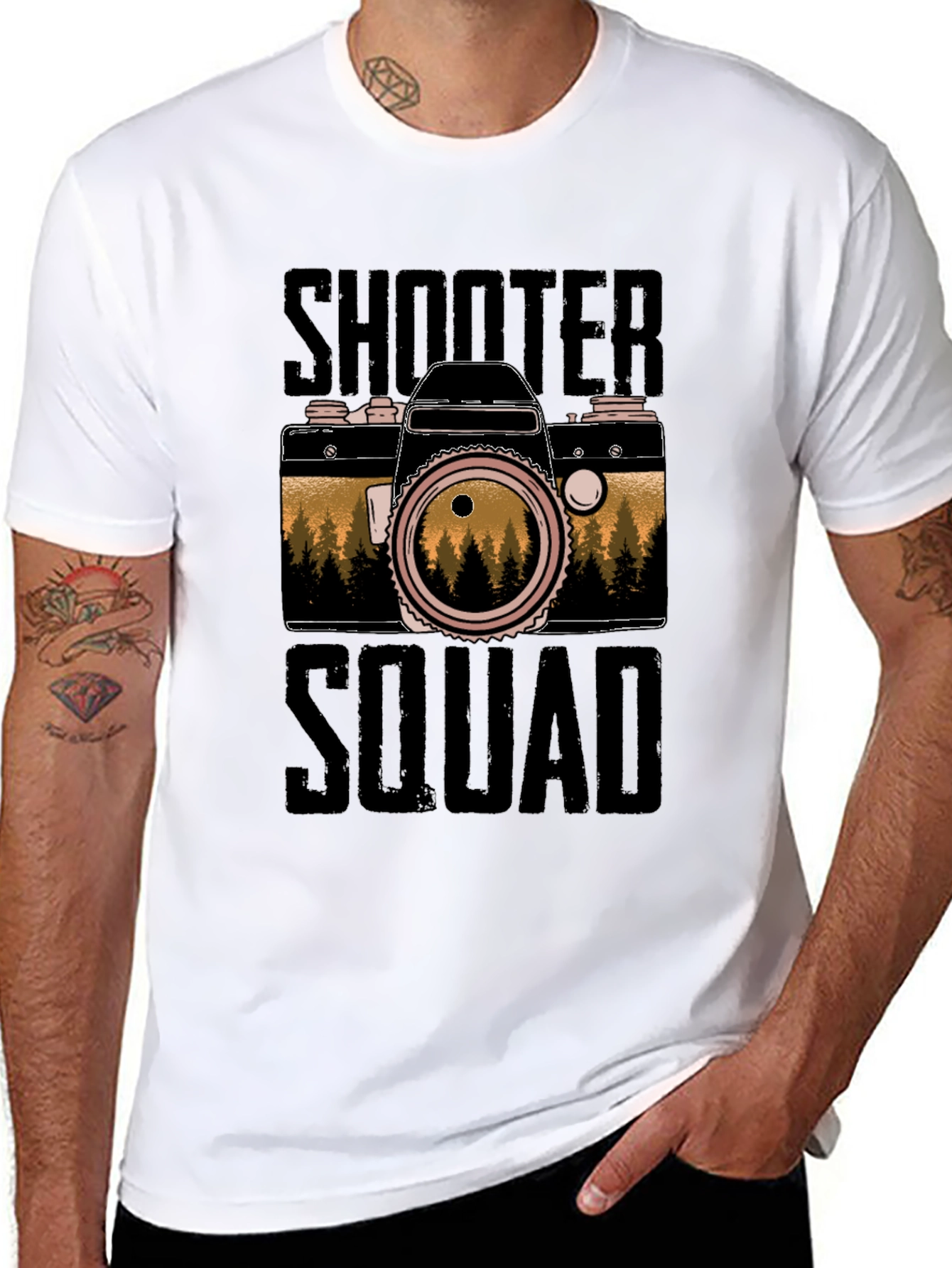 Shooter Squad Camera Graphic T-Shirt