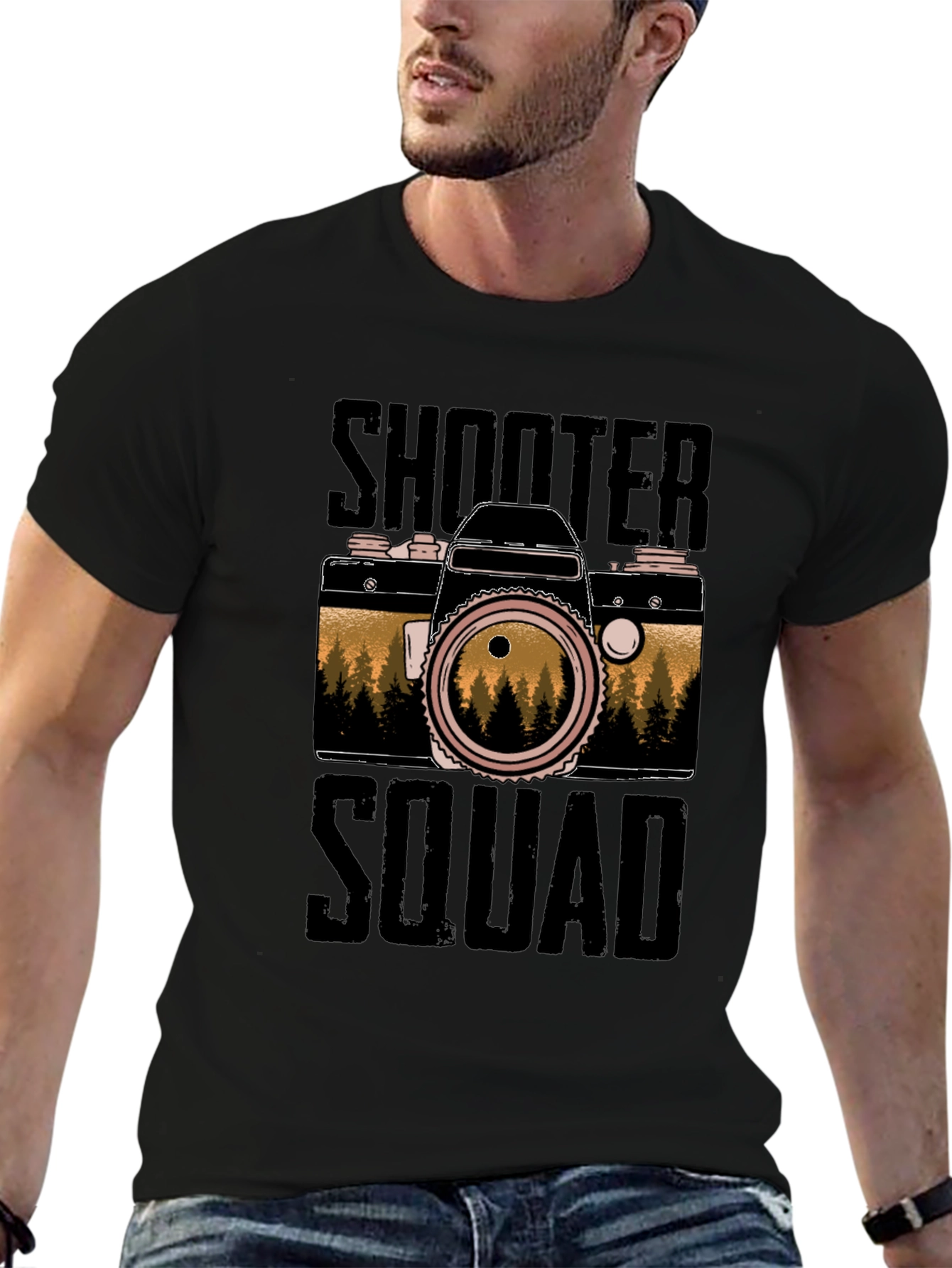 Shooter Squad Camera Graphic T-Shirt