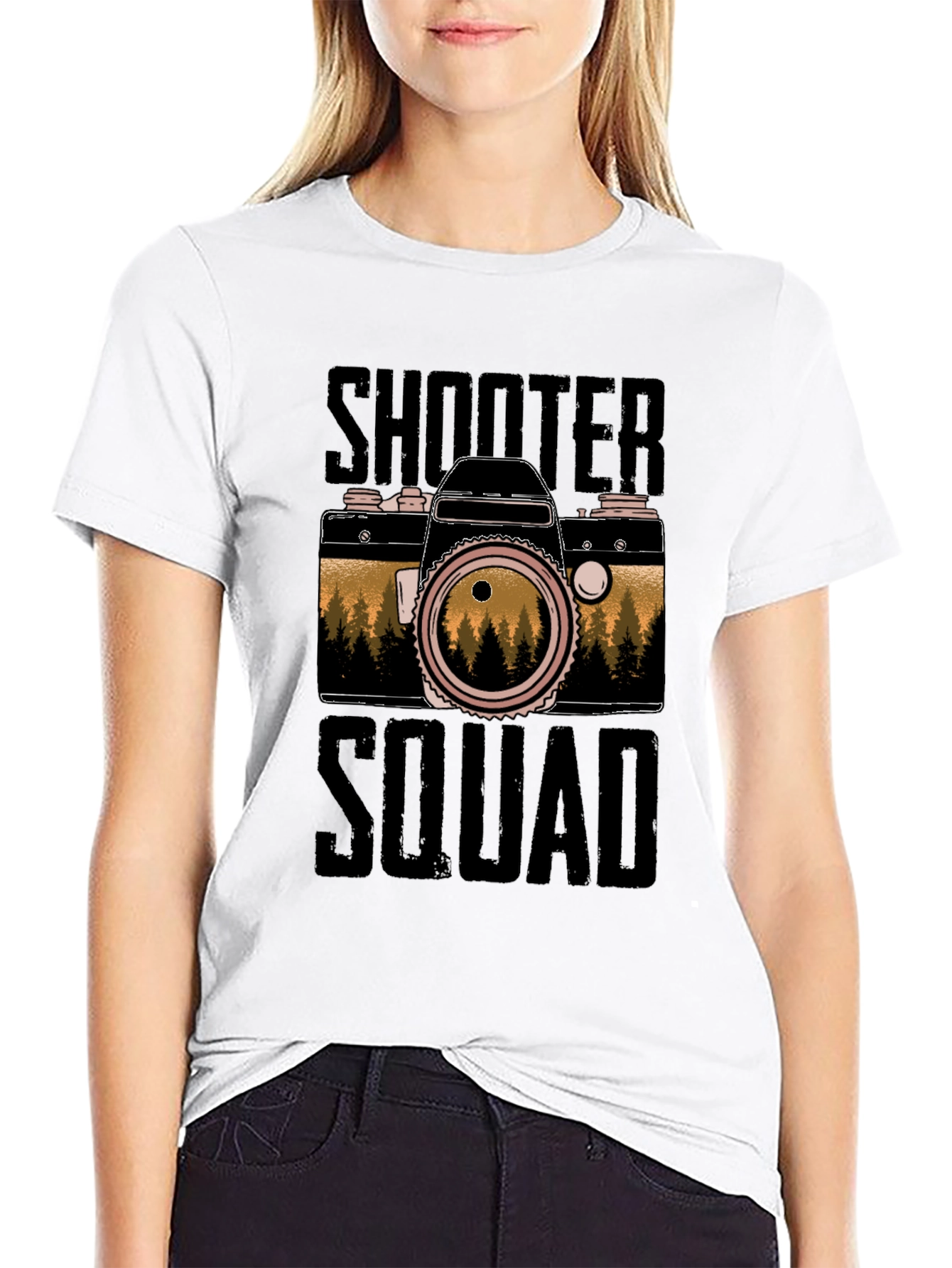 Shooter Squad Camera Graphic T-Shirt