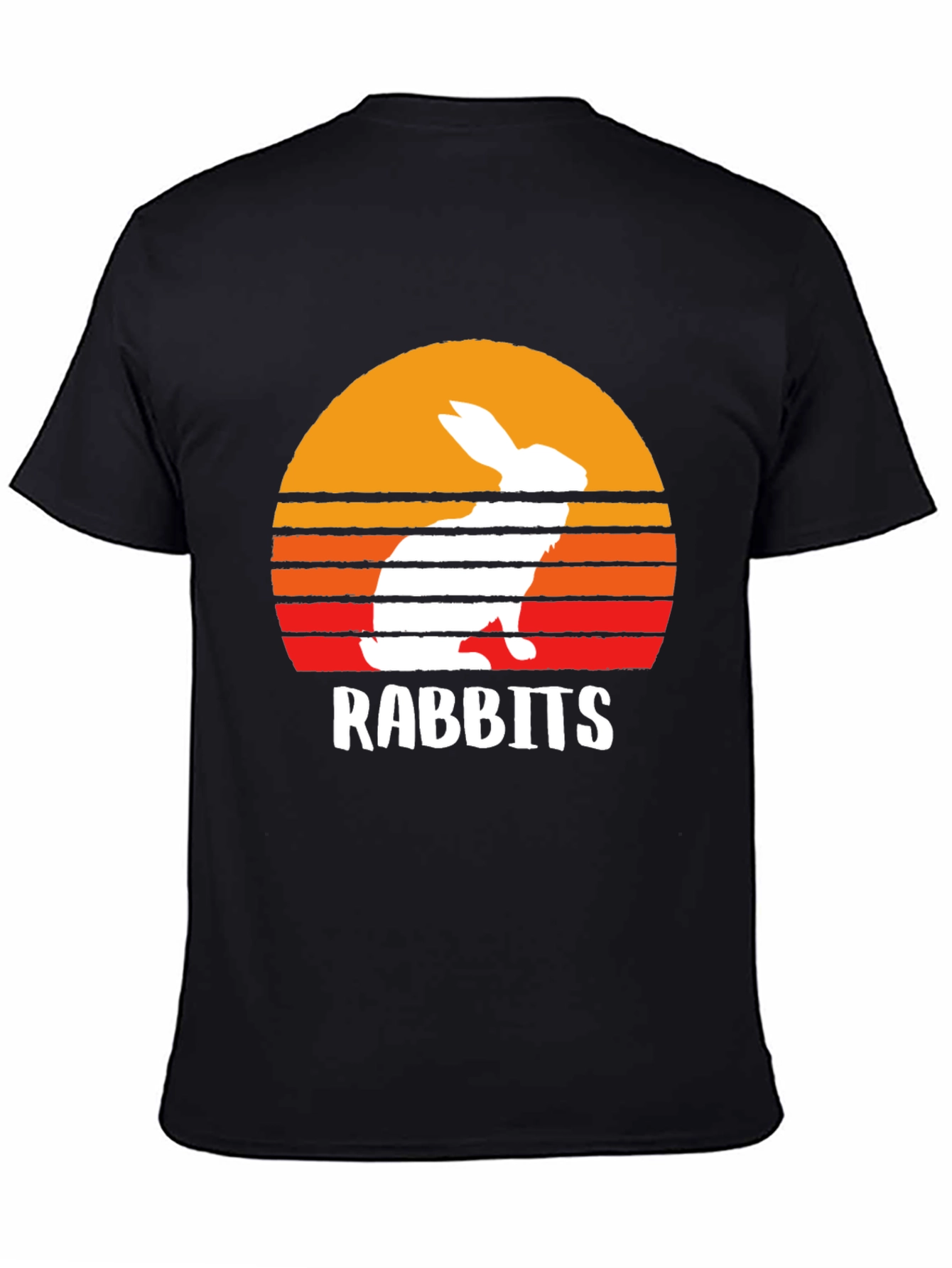 Retro Rabbits Sunset T-Shirt - Cute Animal Tee