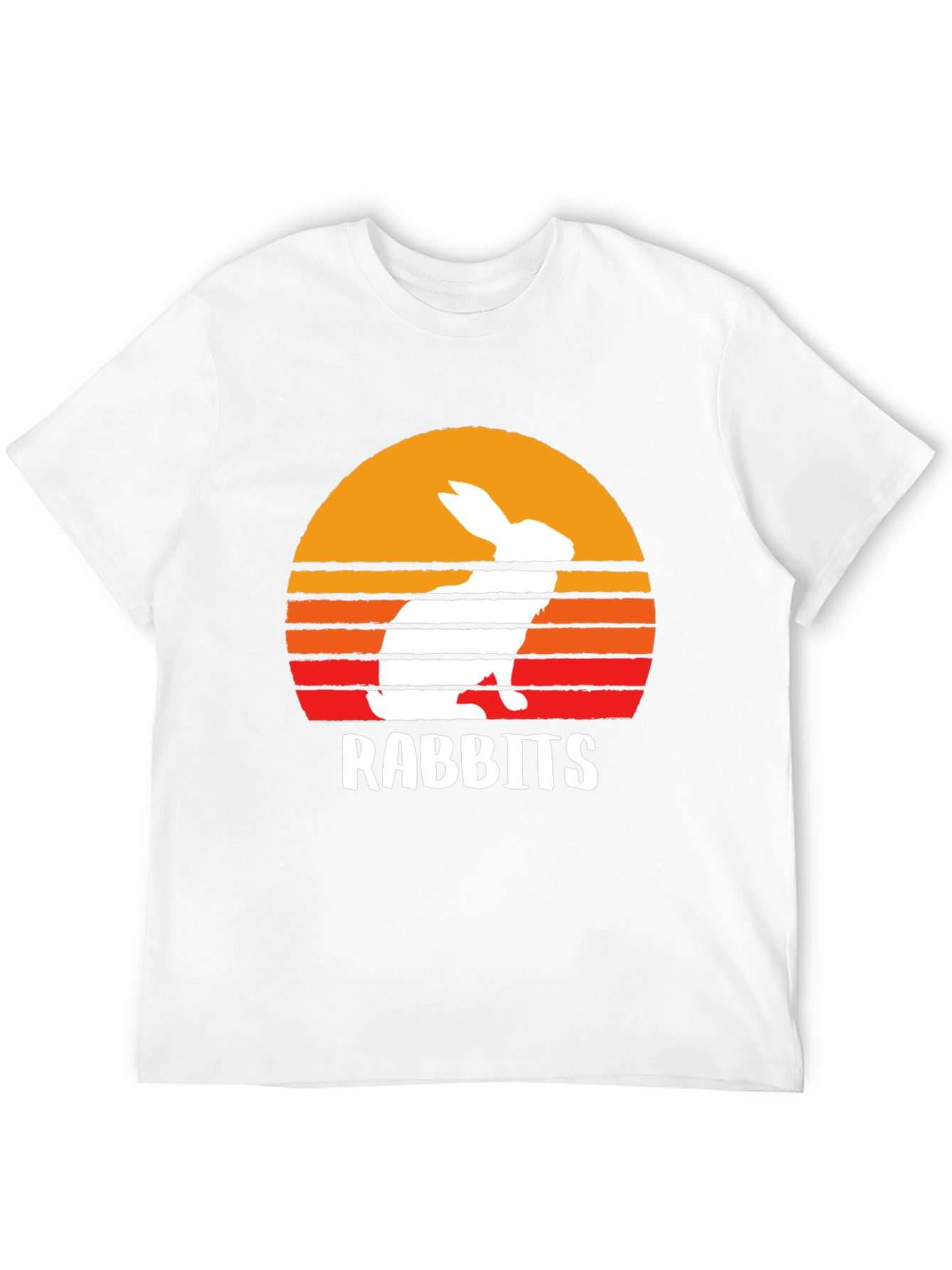 Retro Rabbits Sunset T-Shirt - Cute Animal Tee