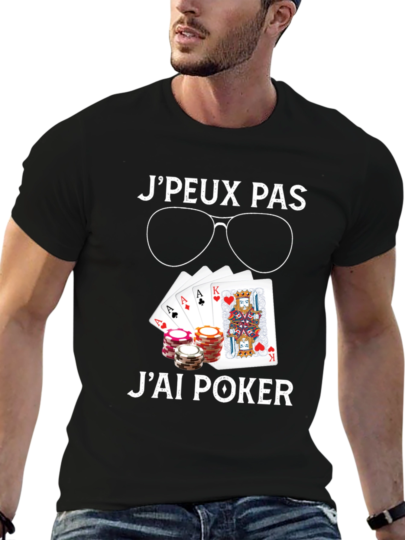 Poker T-Shirt - JPeux Pas Jai Poker Design
