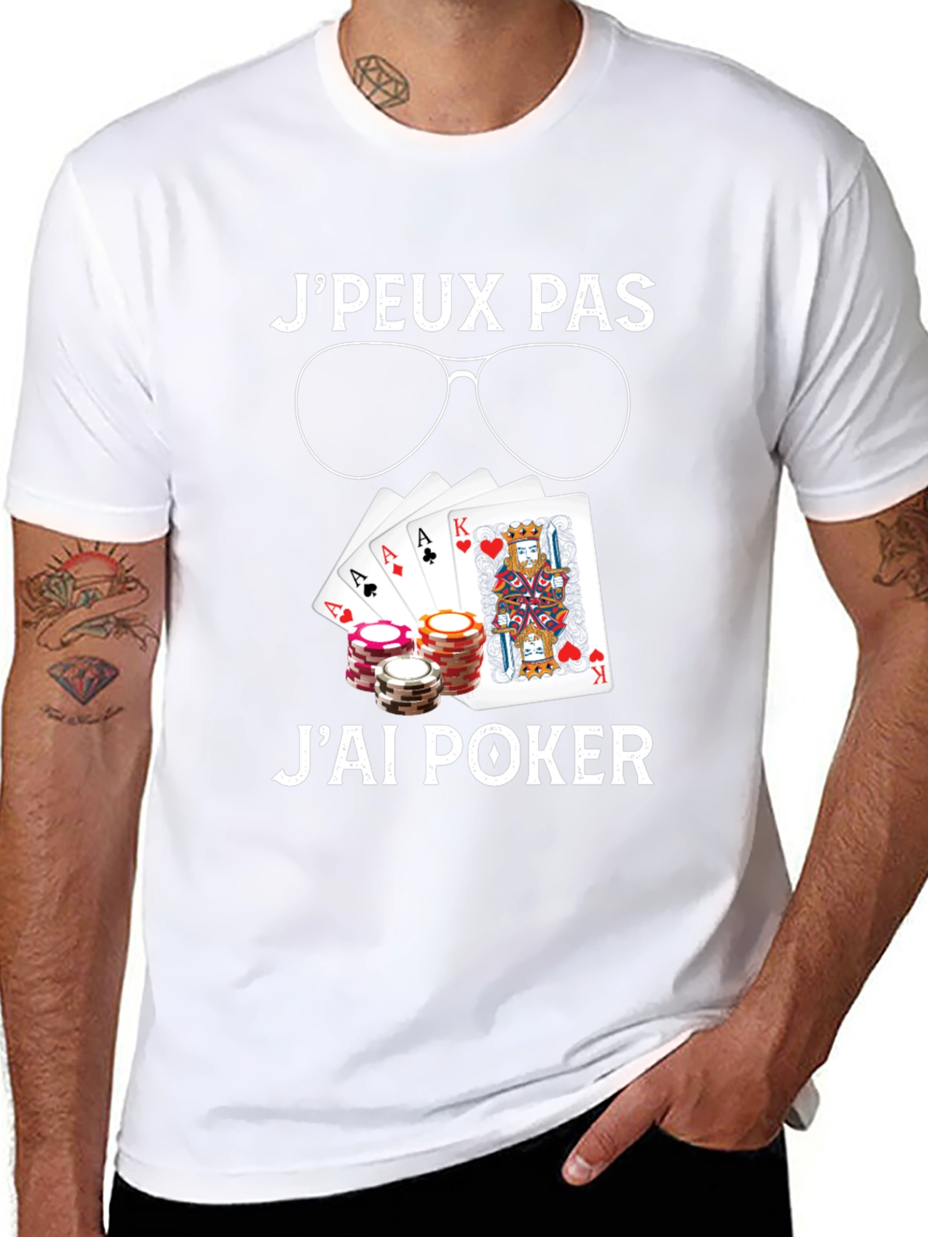 Poker T-Shirt - JPeux Pas Jai Poker Design