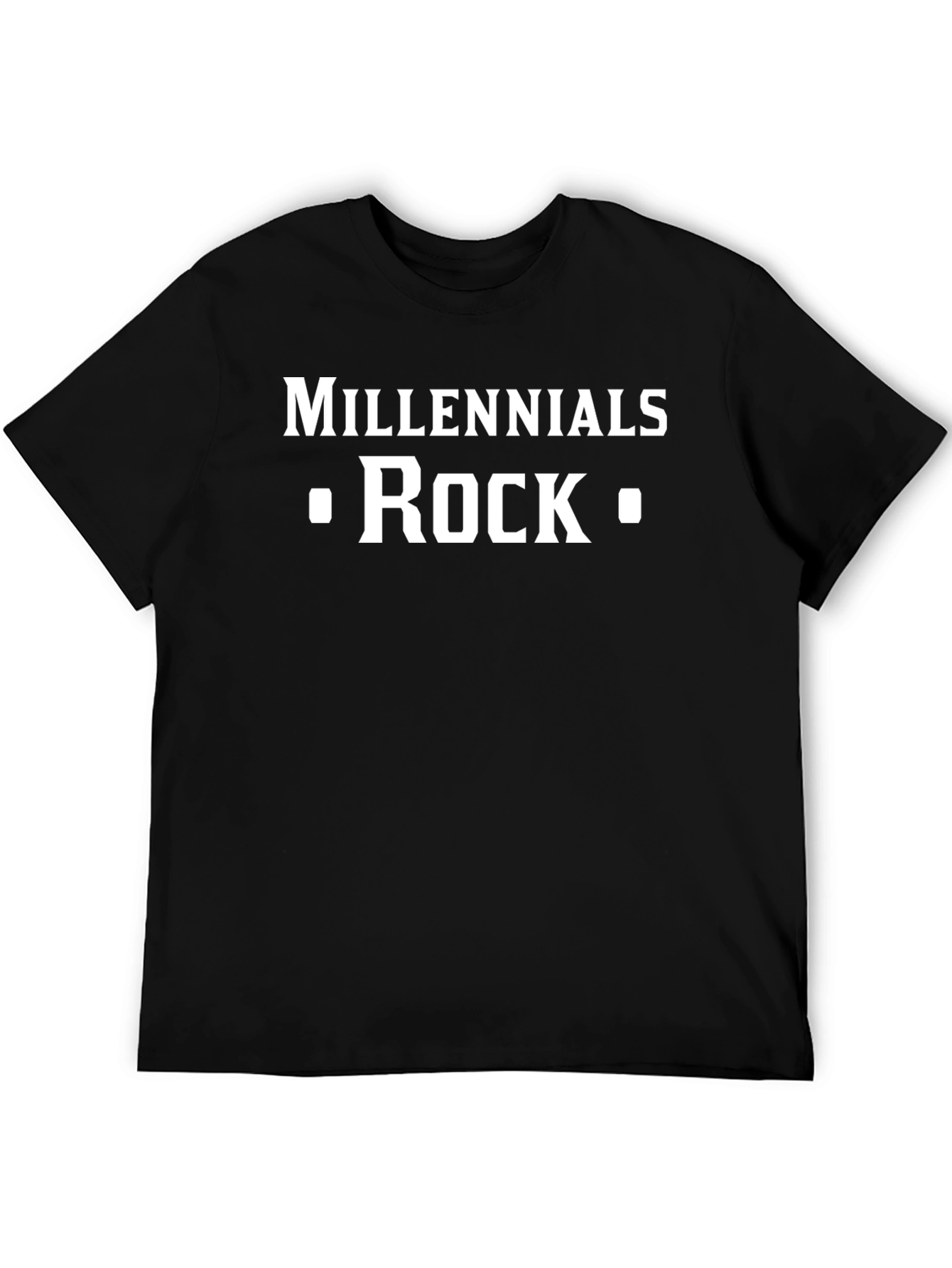 Millennials Rock Black T-Shirt