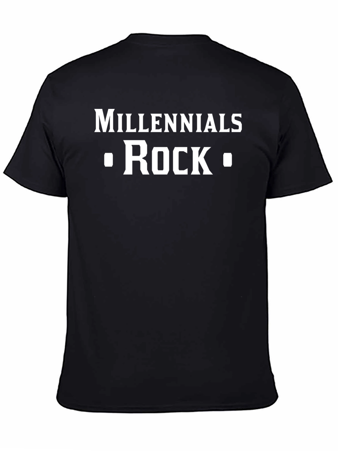 Millennials Rock Black T-Shirt
