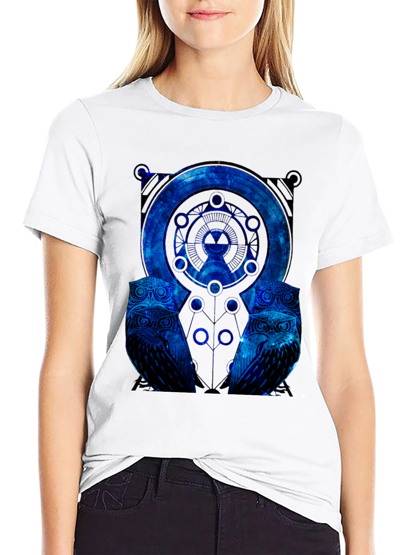 Cosmic Owl Graphic T-Shirt