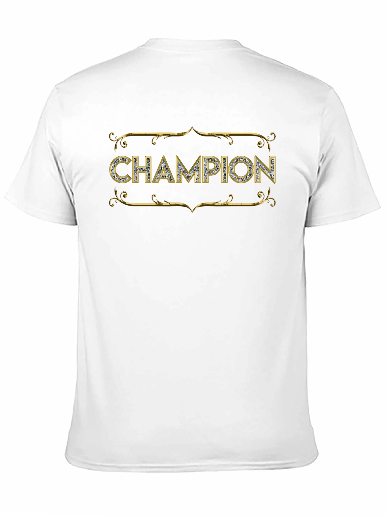 Champion Graphic Tee - Black Cotton T-Shirt