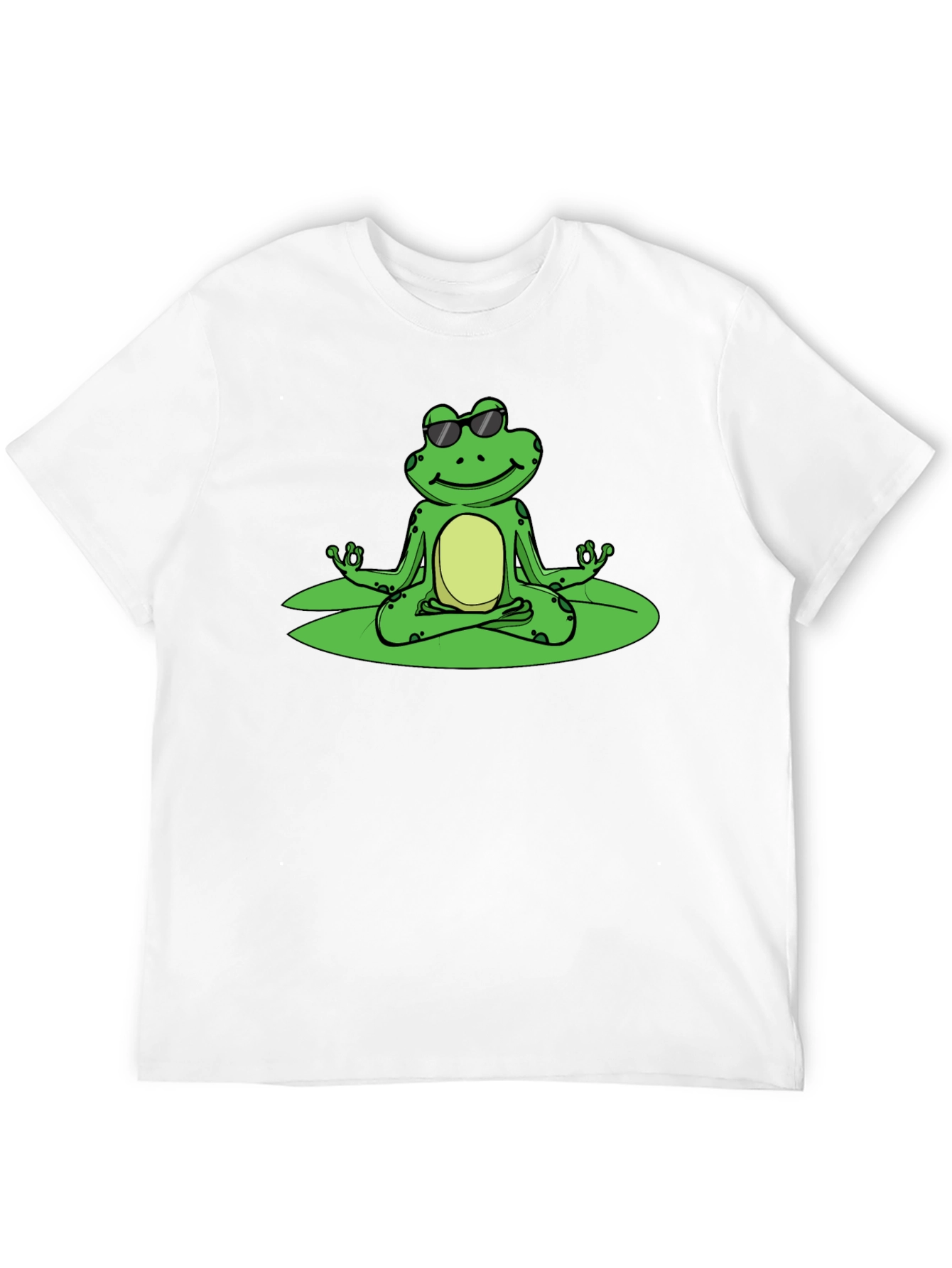 Cool Frog Meditation T-Shirt - Black