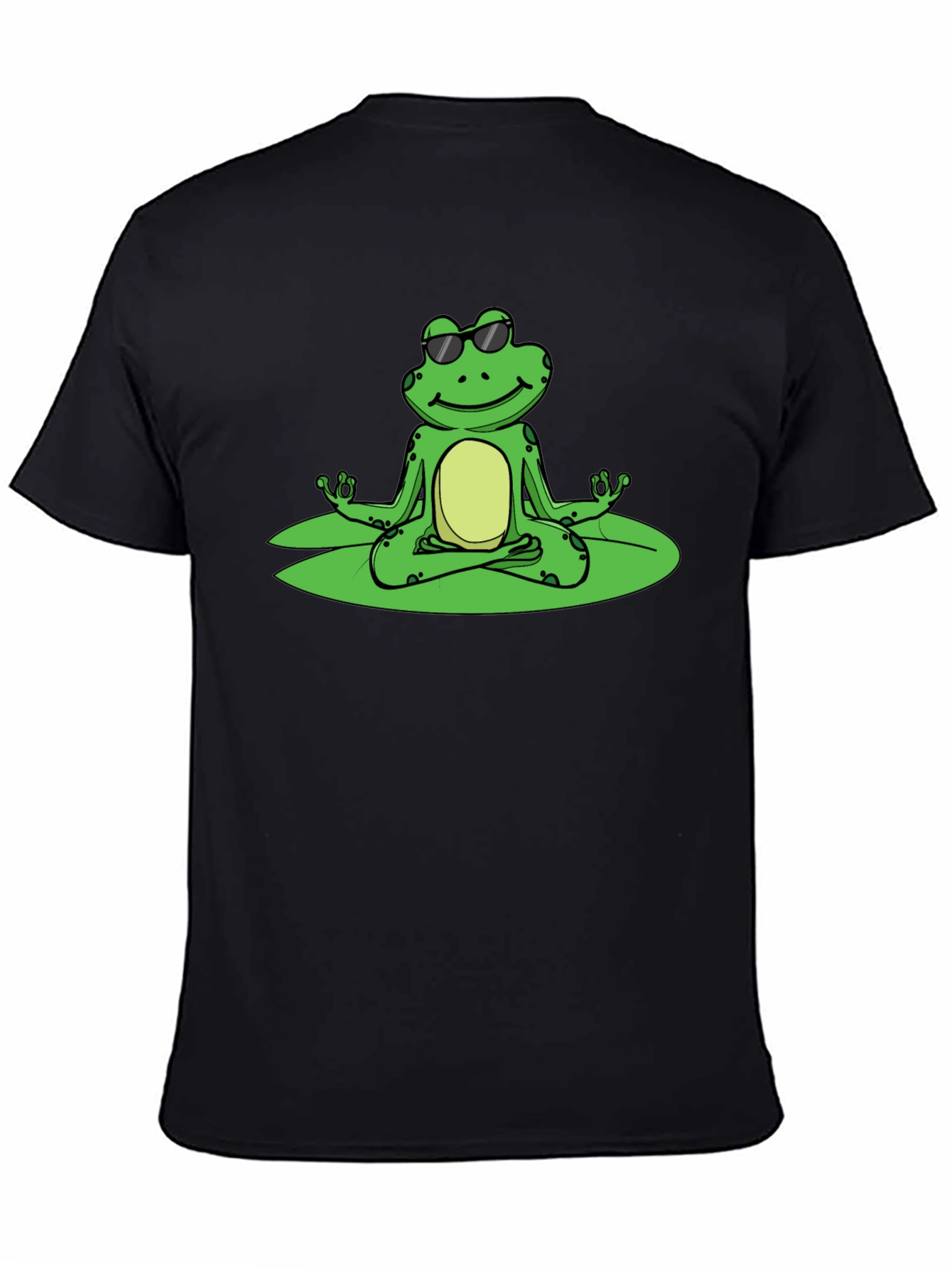 Cool Frog Meditation T-Shirt - Black