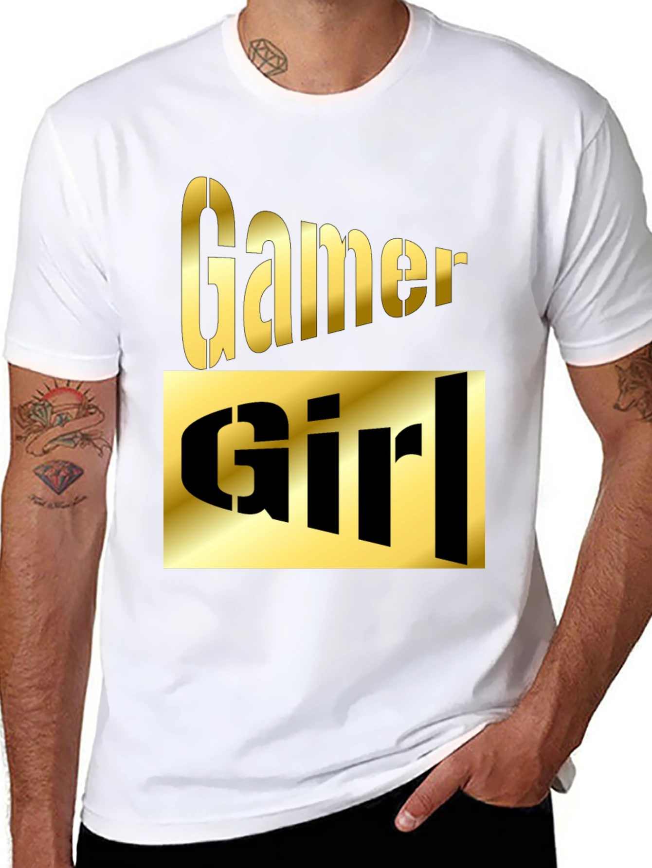 Gamer Girl Graphic T-Shirt - Black