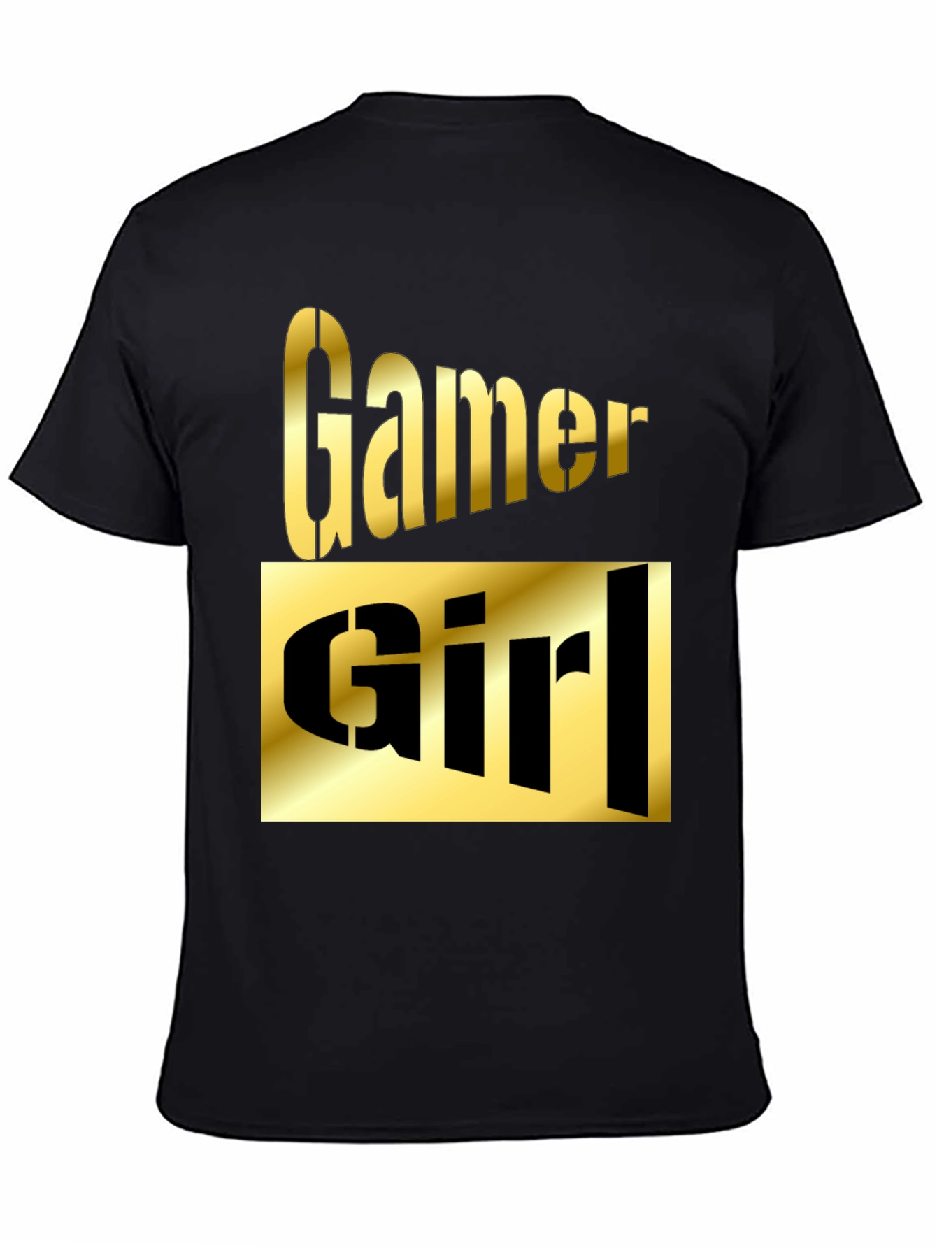 Gamer Girl Graphic T-Shirt - Black