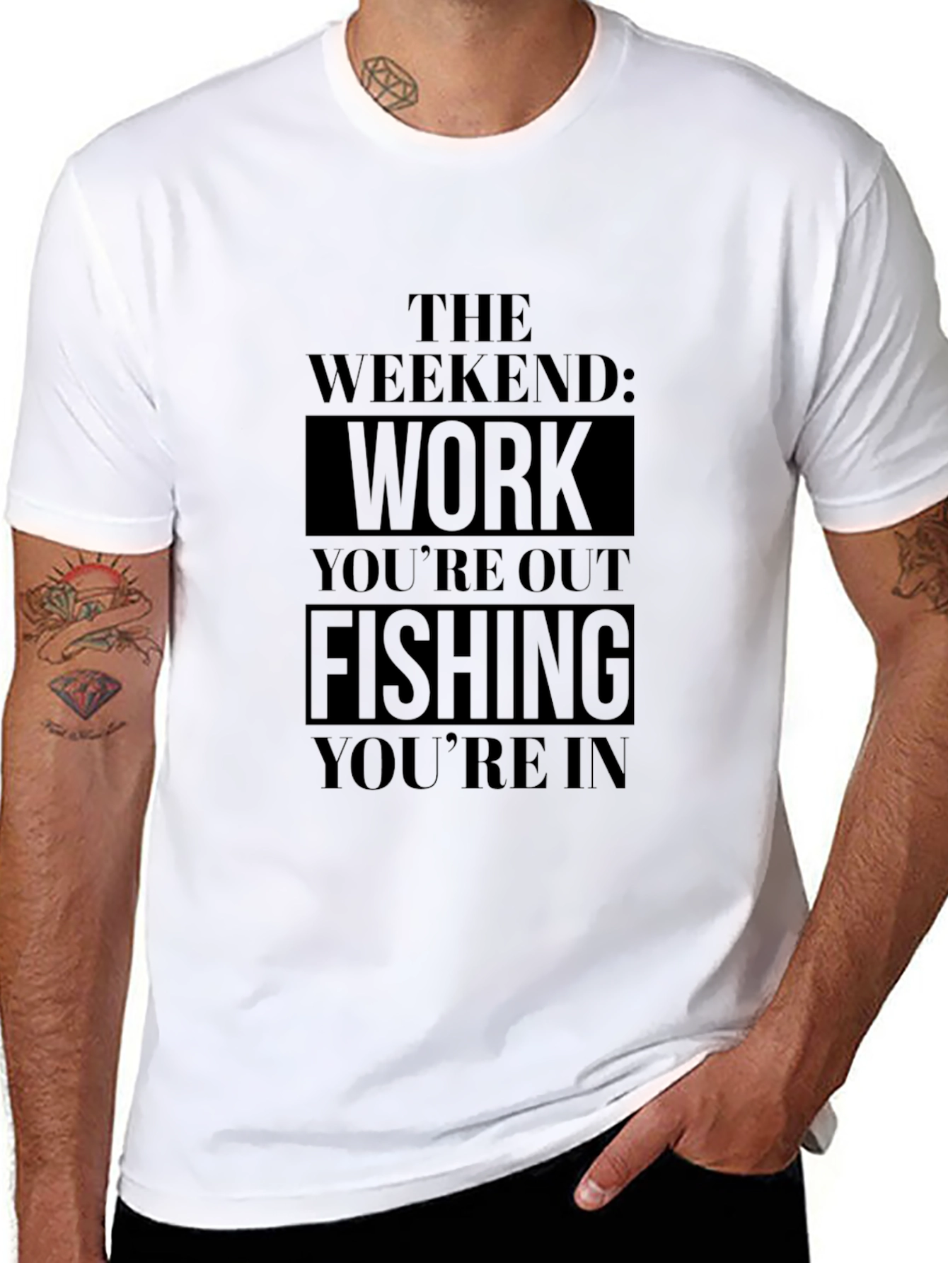 Weekend Fishing Graphic Tee - Relax in Style