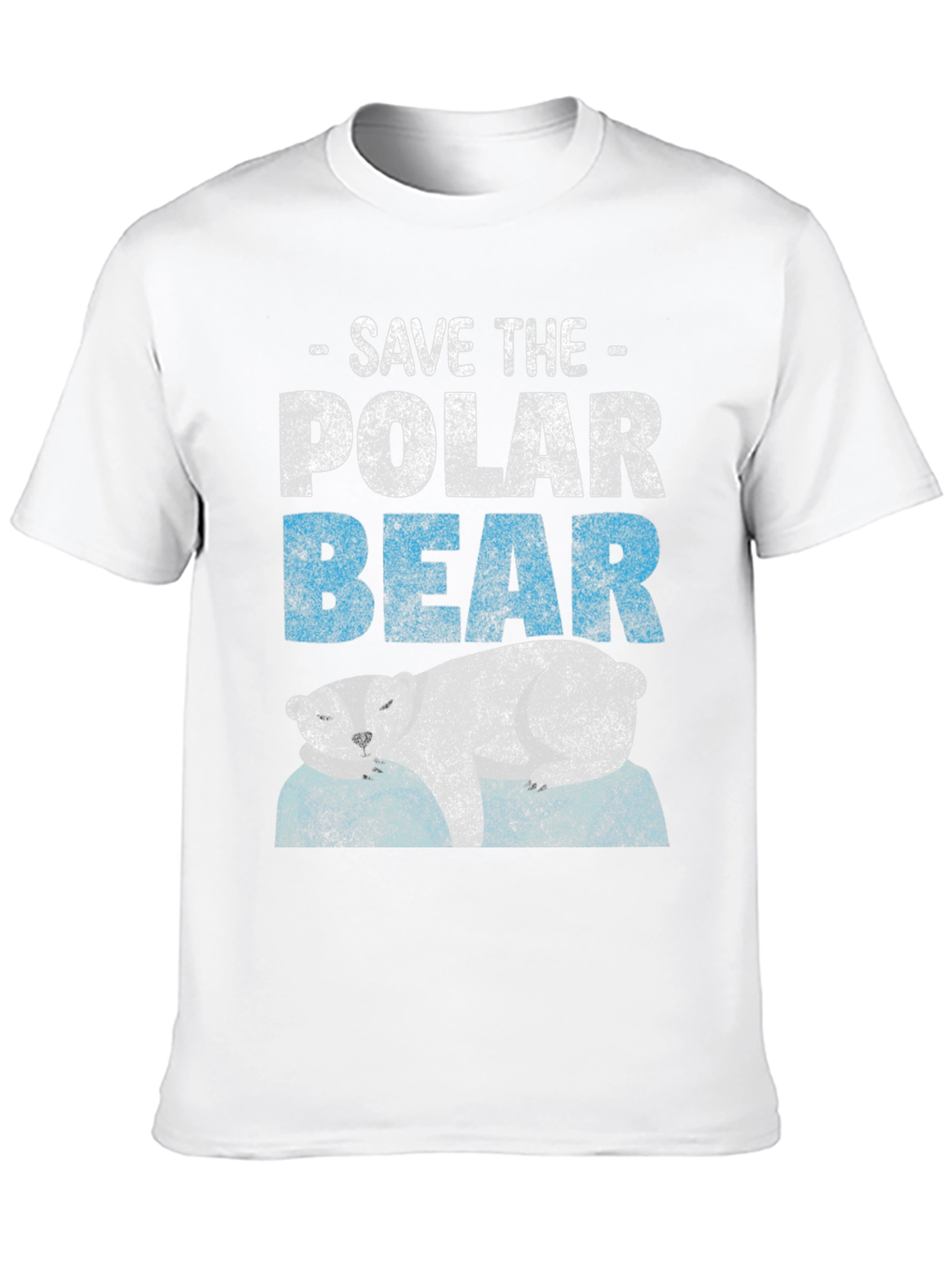 Save the Polar Bear Black T-Shirt