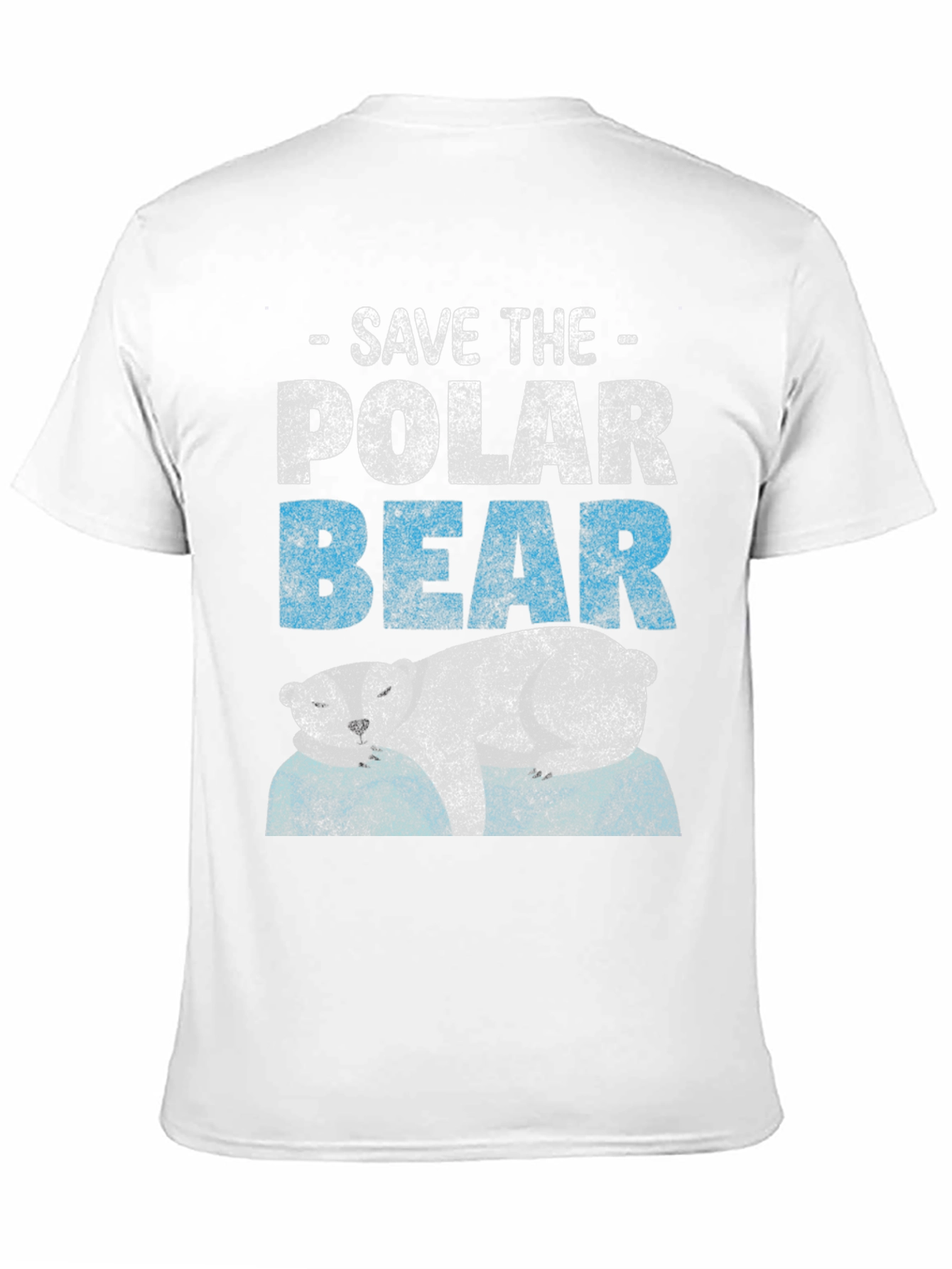 Save the Polar Bear Black T-Shirt