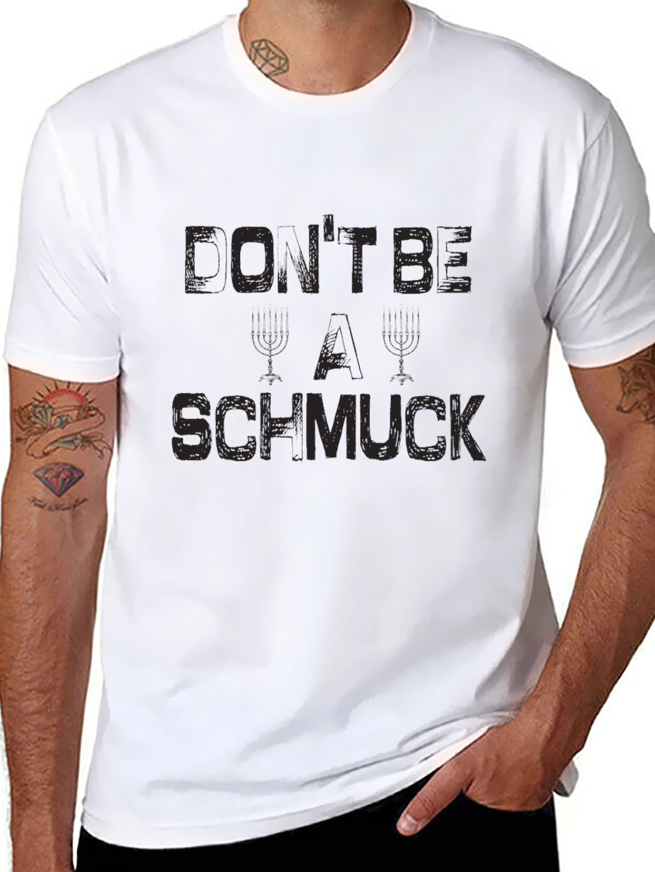 Dont Be A Schmuck Graphic T-Shirt - Black