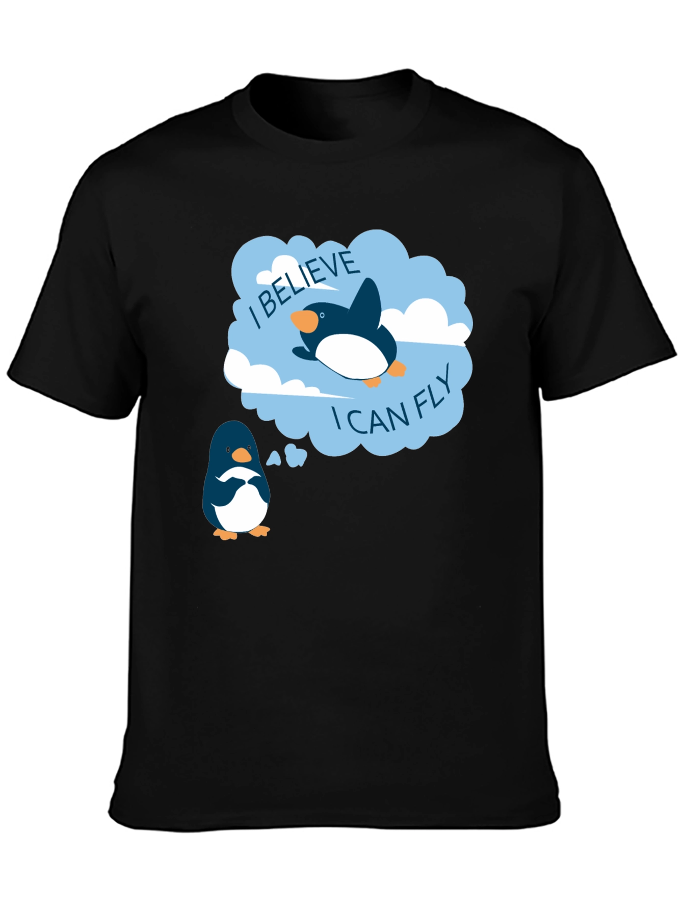 Believe I Can Fly Penguin T-Shirt