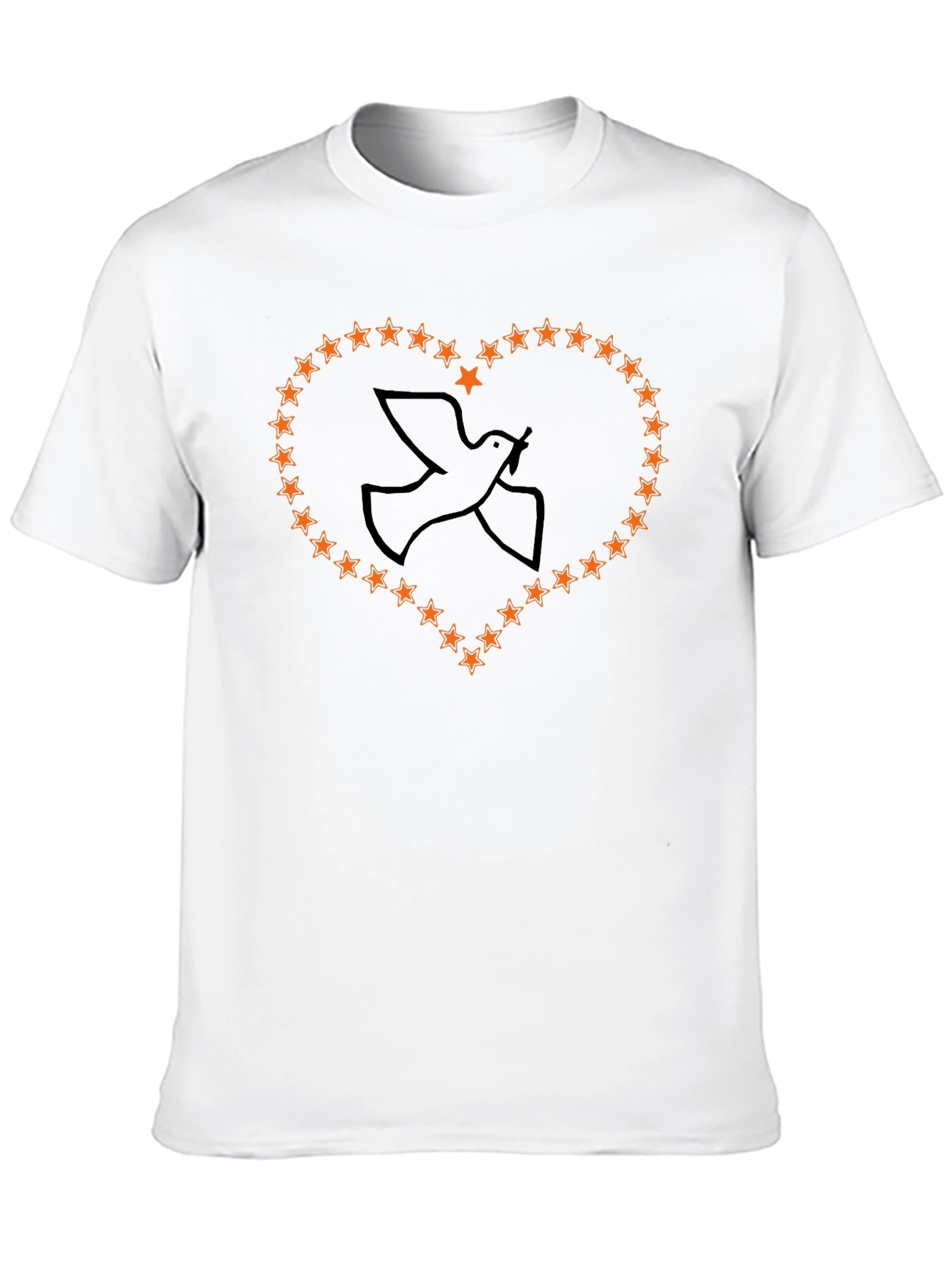 Dove & Stars Graphic Tee - Peace & Style