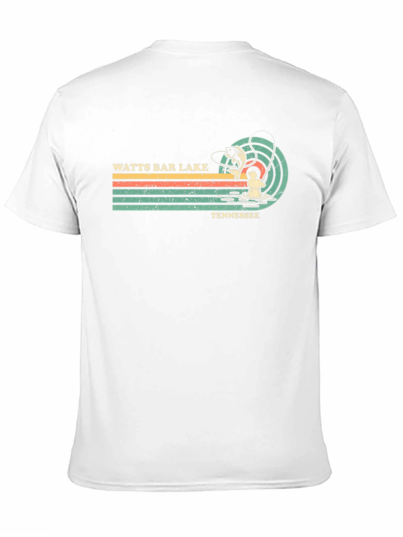Watts Bar Lake Tennessee Retro Fishing T-Shirt