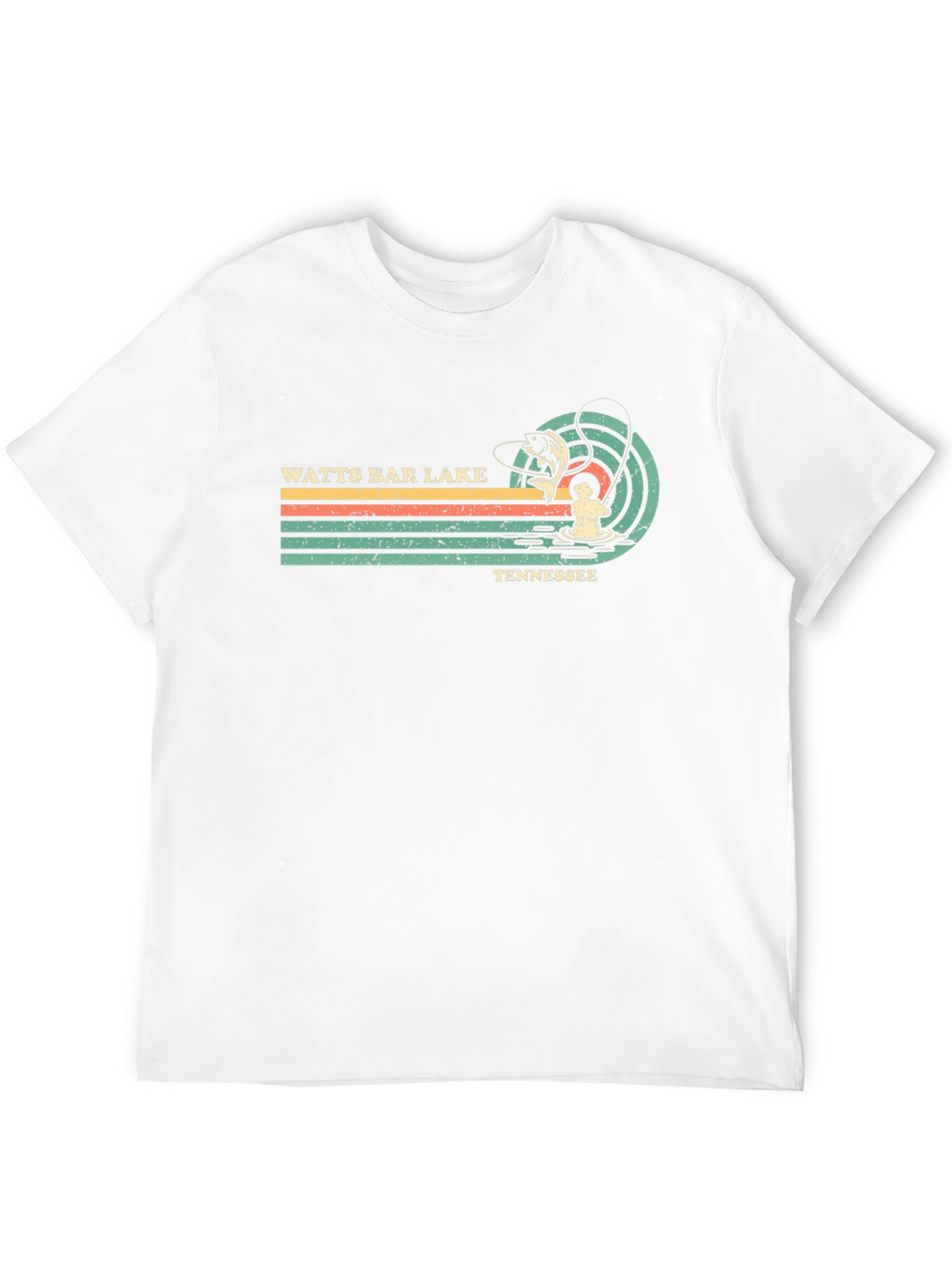 Watts Bar Lake Tennessee Retro Fishing T-Shirt