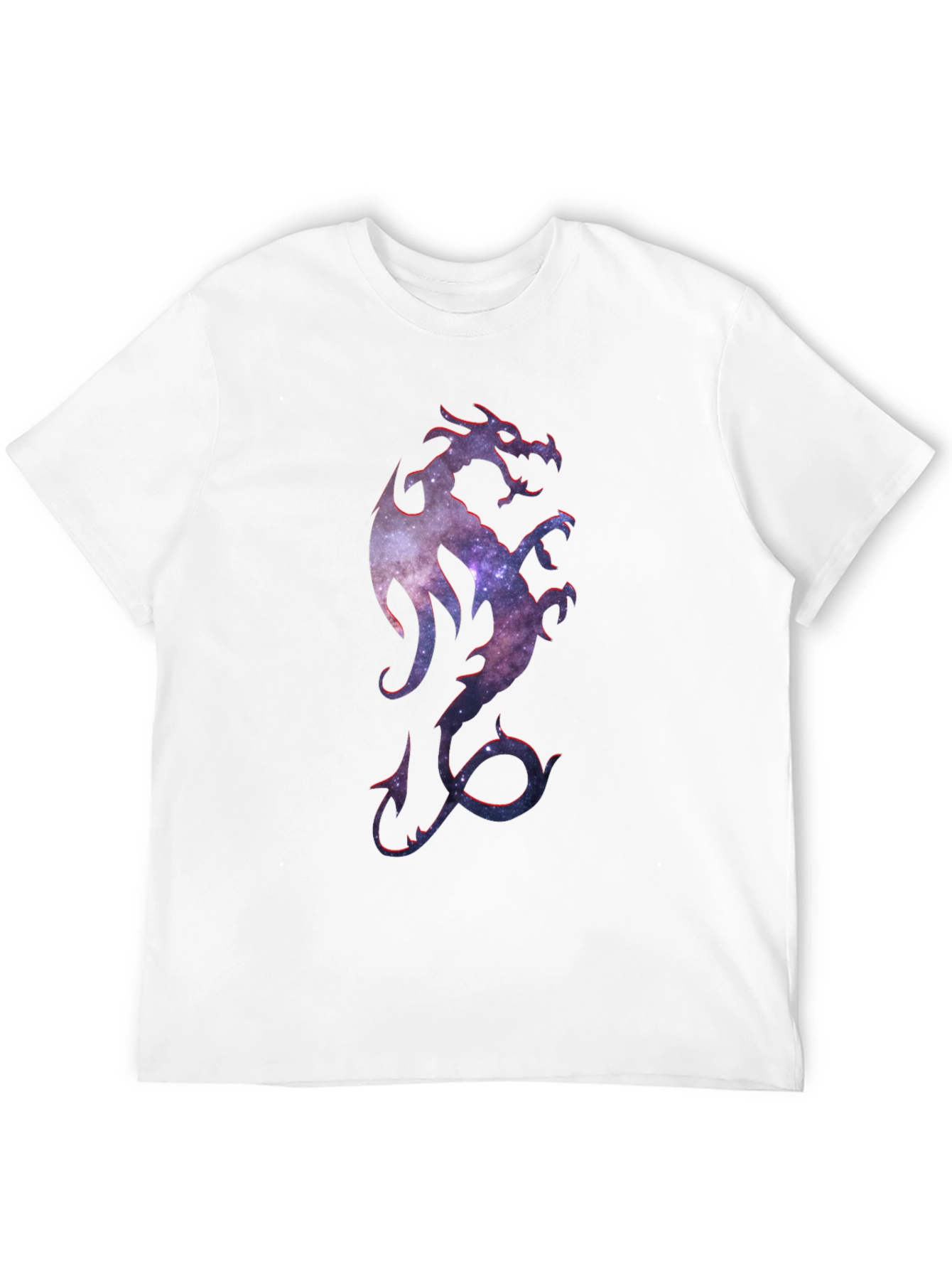 Galaxy Dragon Graphic Tee - Mens Black T-Shirt