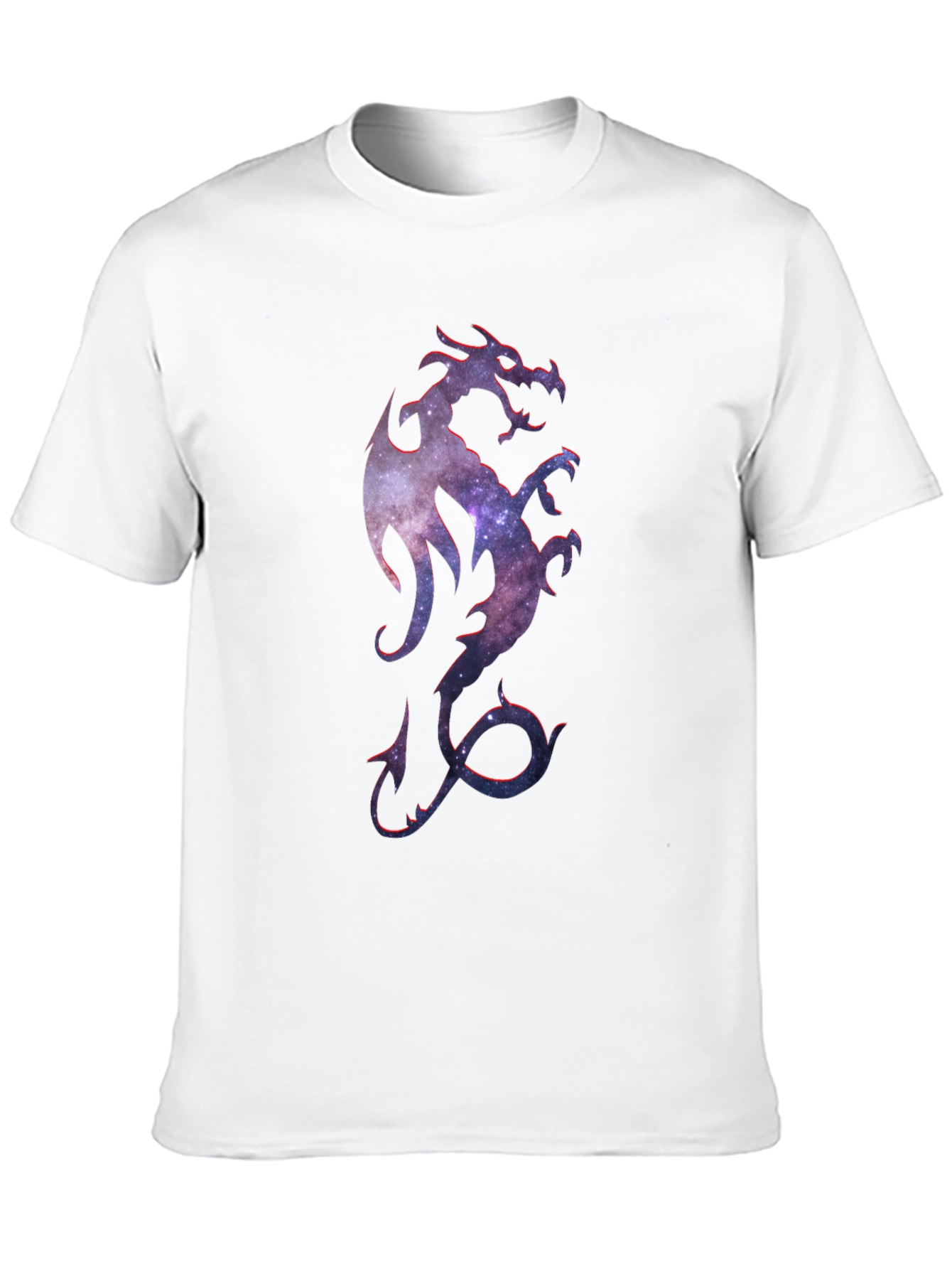Galaxy Dragon Graphic Tee - Mens Black T-Shirt