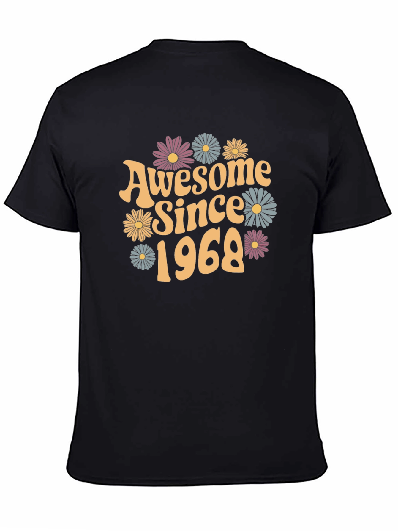 Awesome Since 1968 Retro Floral T-Shirt