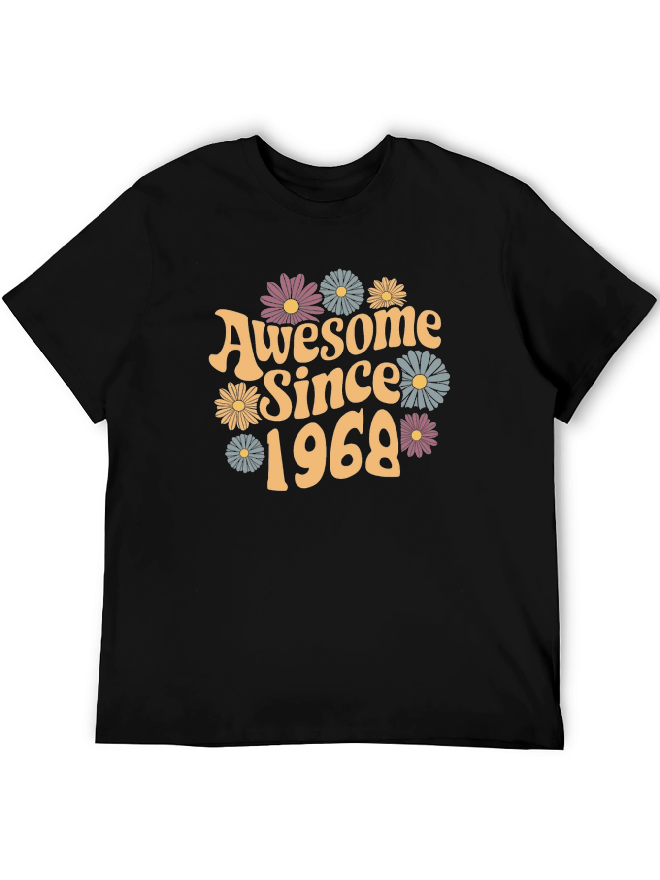 Awesome Since 1968 Retro Floral T-Shirt