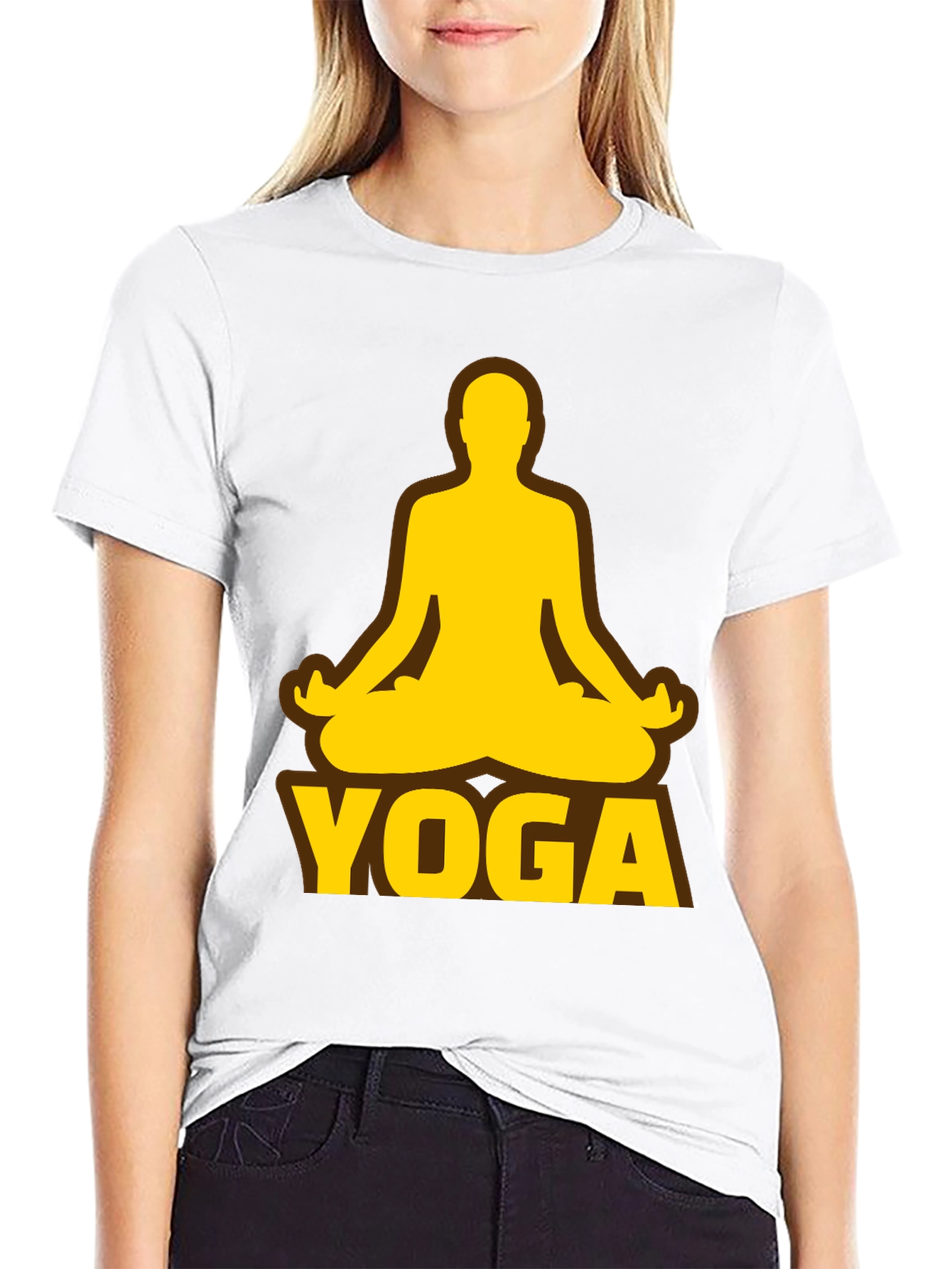 Yoga Graphic T-Shirt - Meditating Design