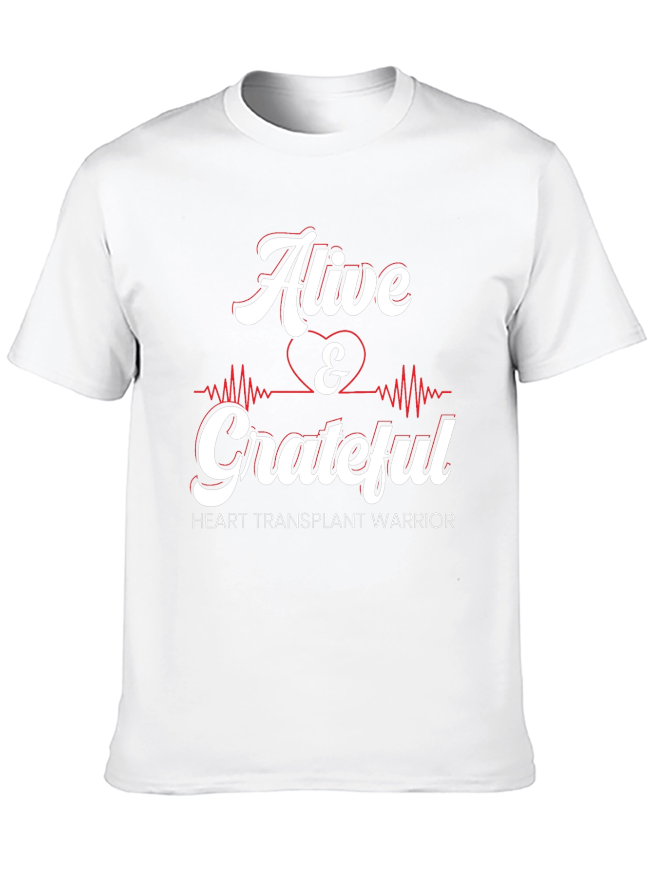 Alive & Grateful Heart Transplant Warrior Graphic Tee