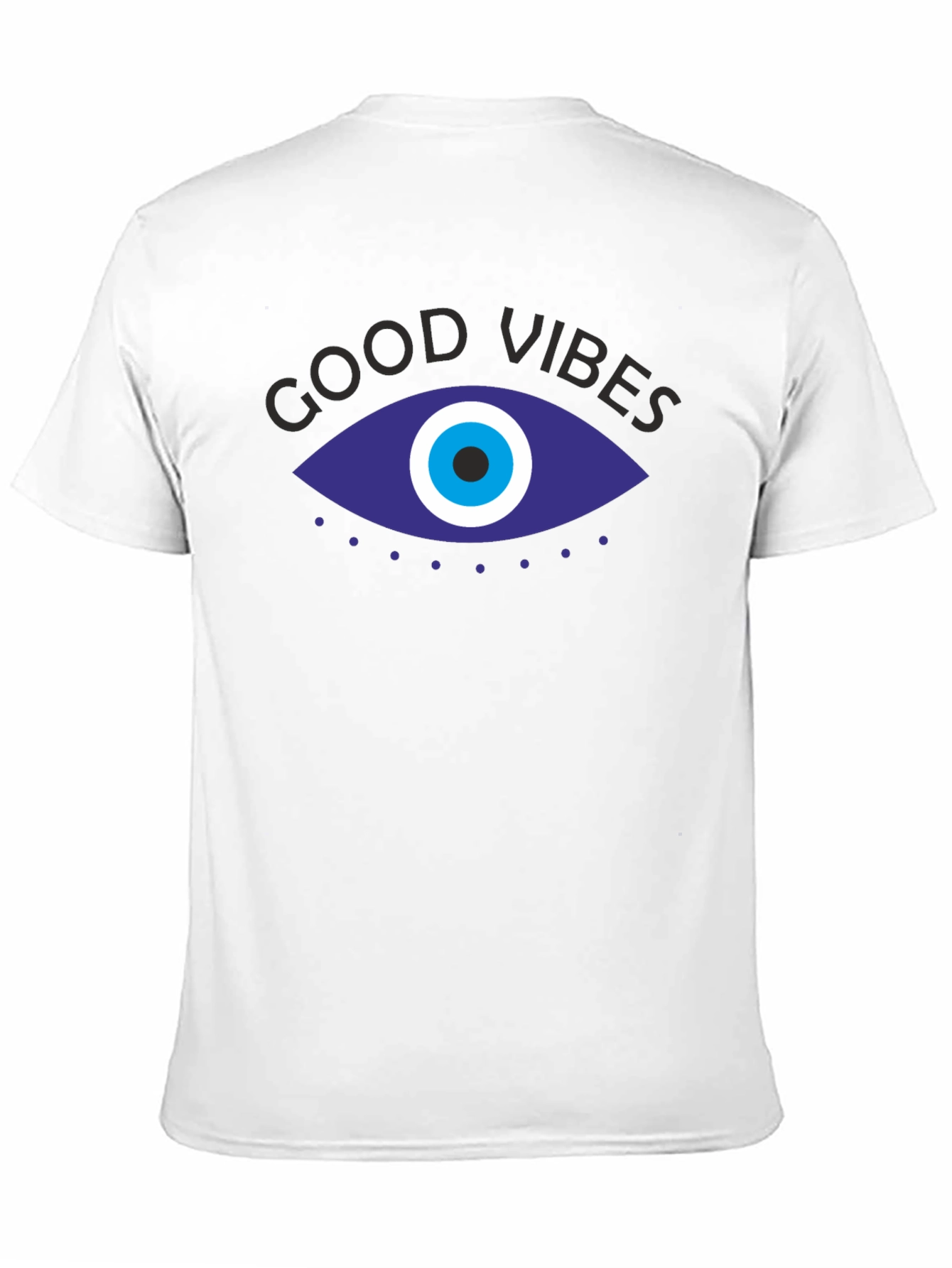 Good Vibes Evil Eye Graphic Tee - Black Unisex