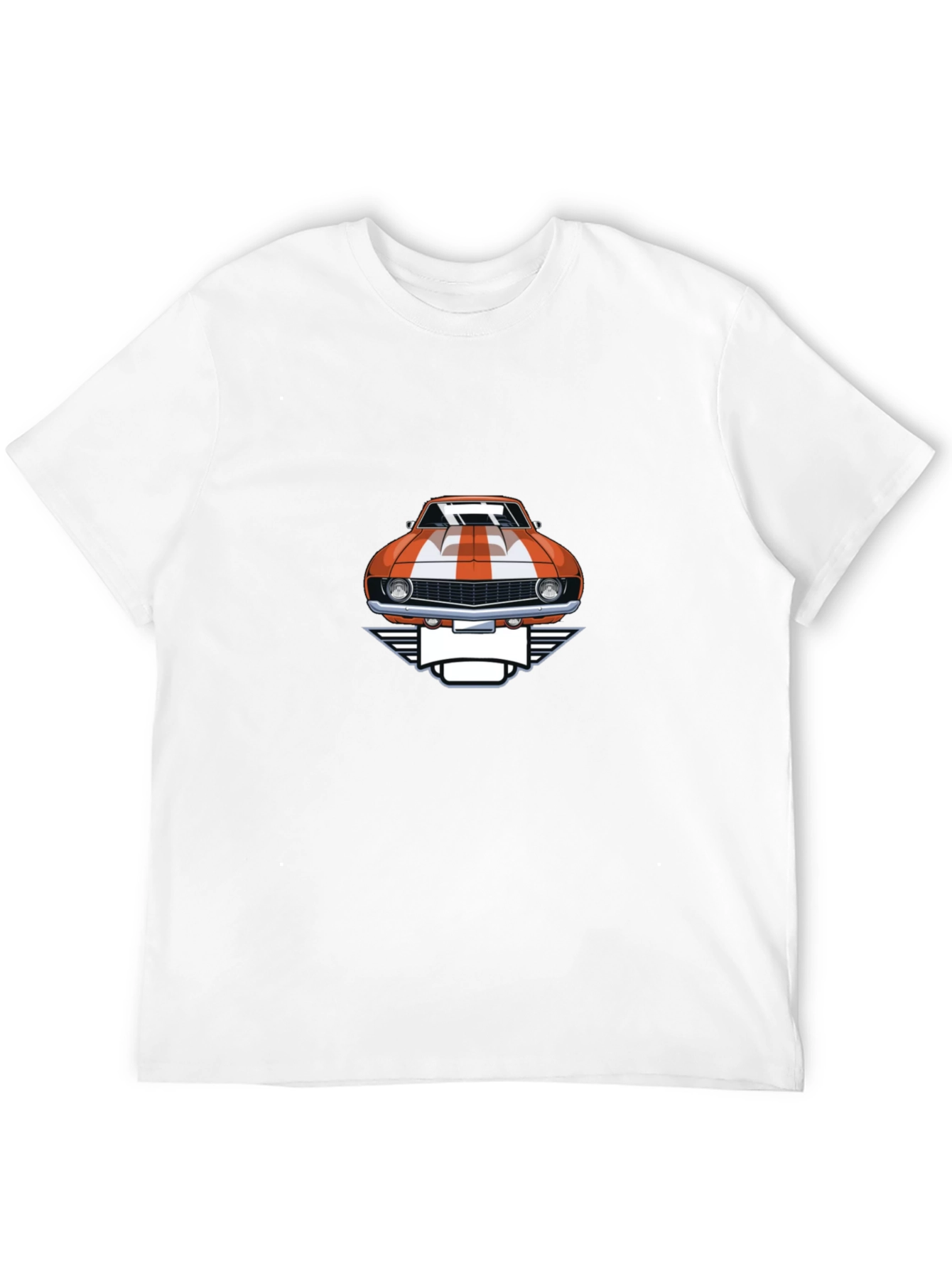 Classic Car Graphic Tee - Black Cotton T-Shirt