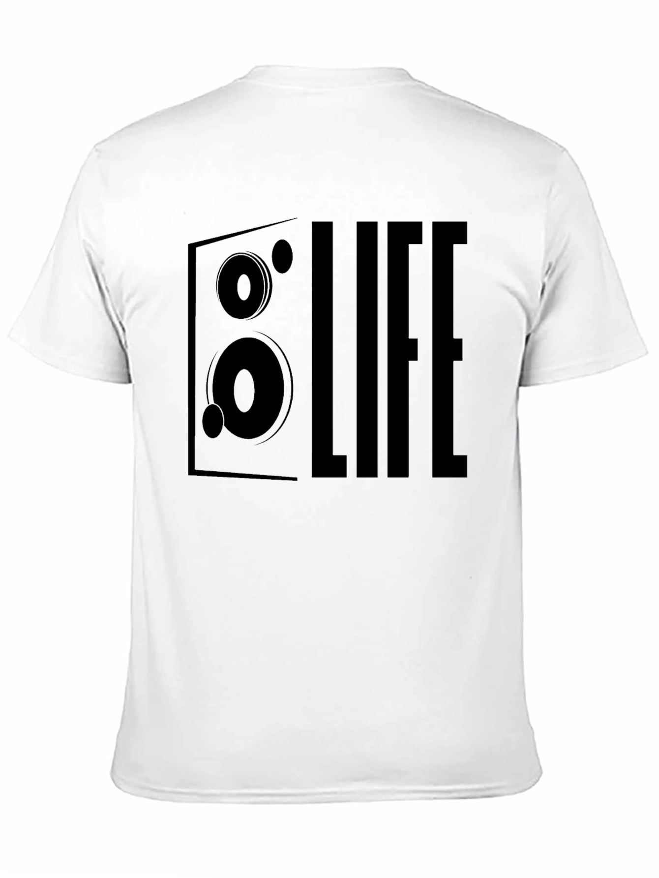 Life Speaker Graphic T-Shirt - Black