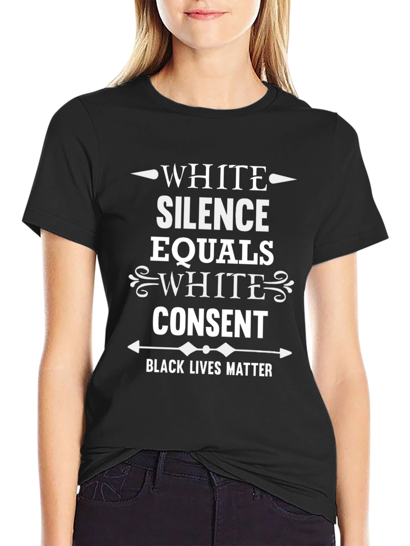 Black Lives Matter Tee: White Silence Equals White Consent