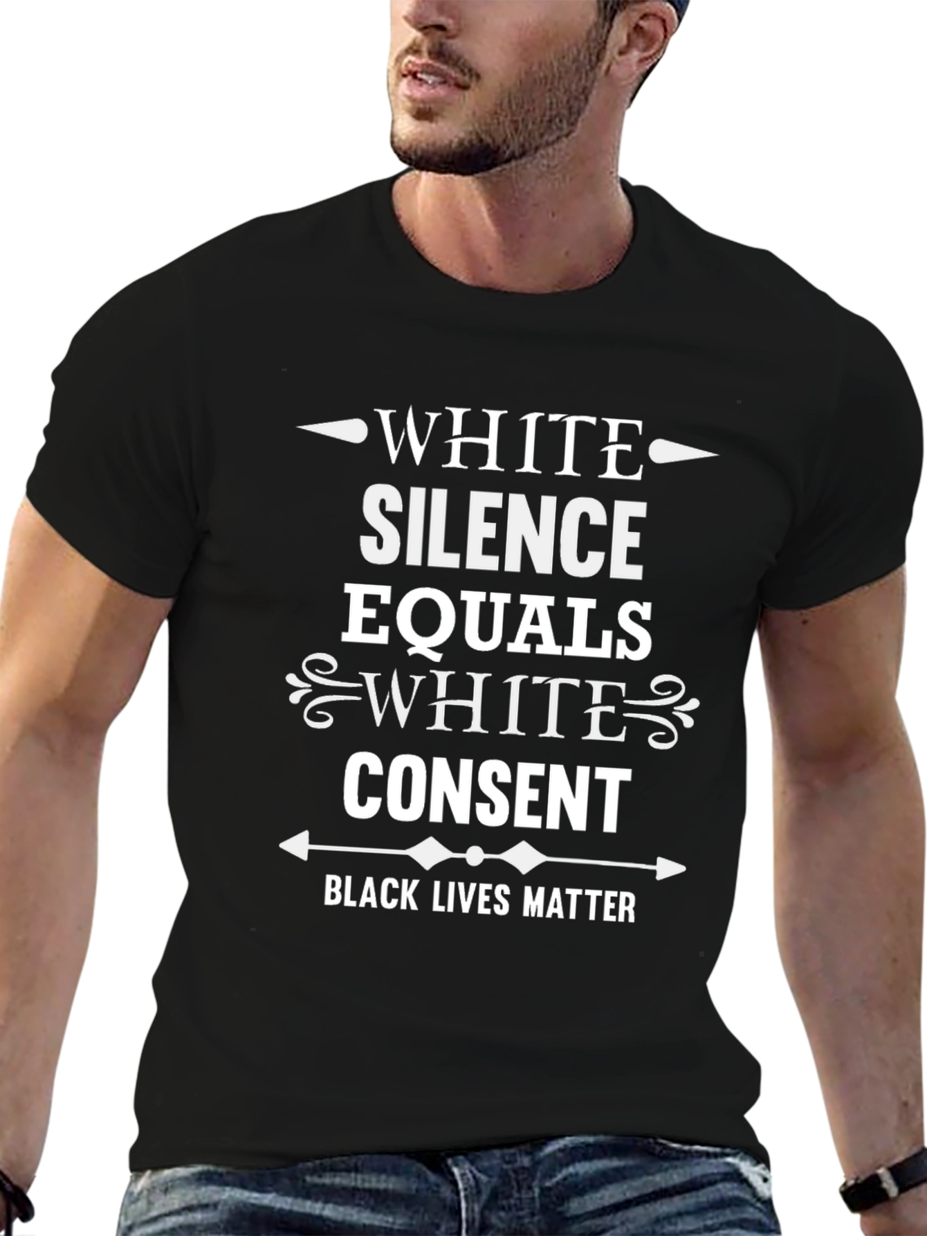 Black Lives Matter Tee: White Silence Equals White Consent