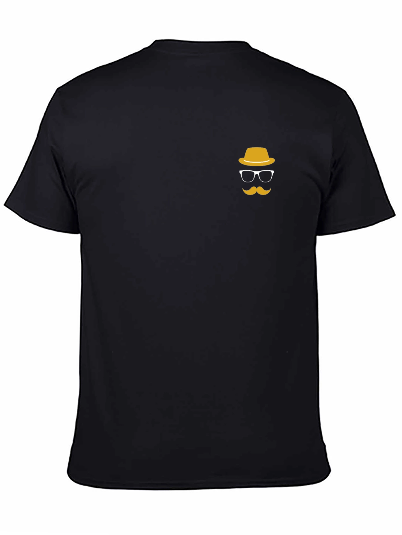 Mens Black T-shirt with Novelty Graphic