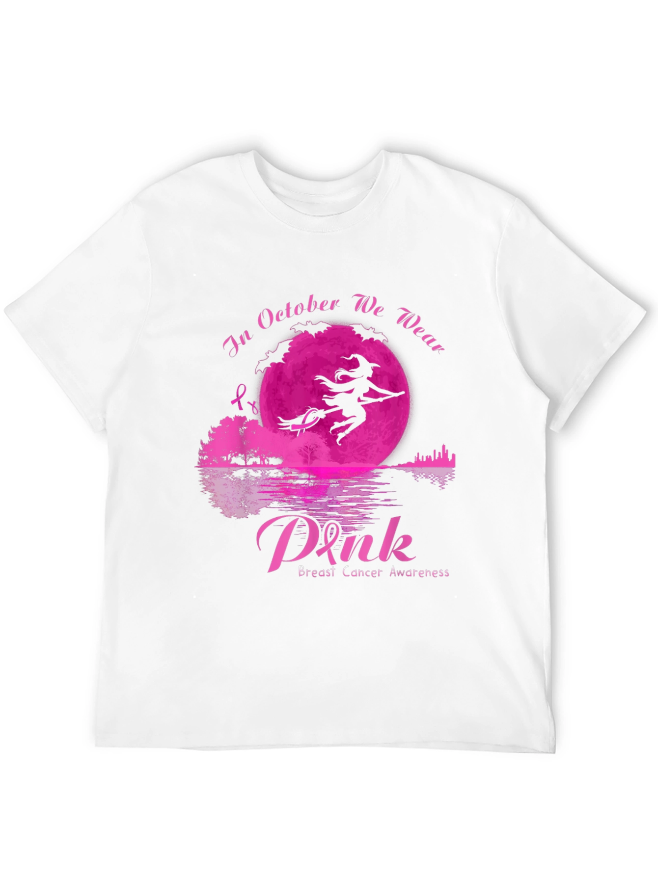 October Breast Cancer Awareness Witch T-Shirt