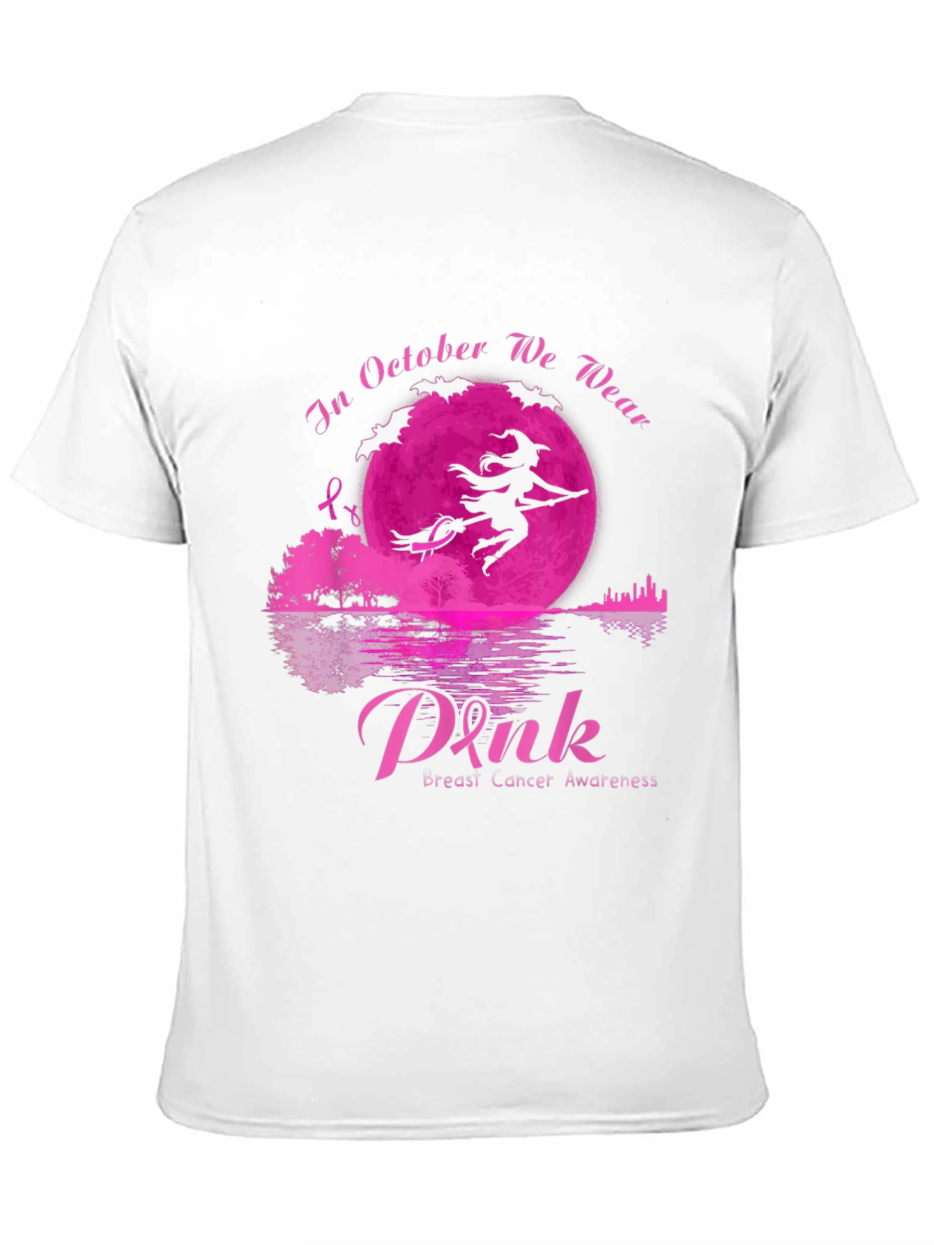 October Breast Cancer Awareness Witch T-Shirt