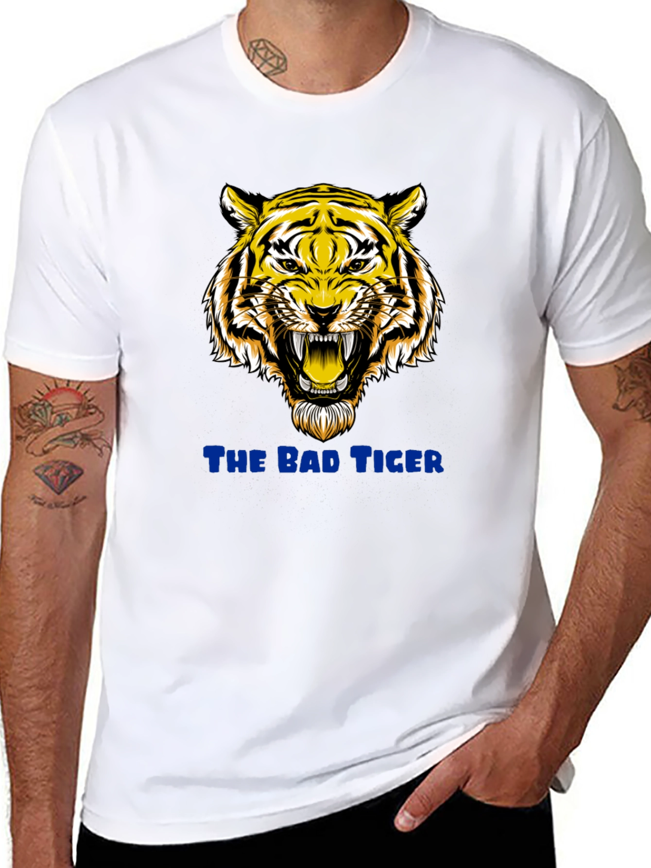Bad Tiger Graphic Black T-Shirt