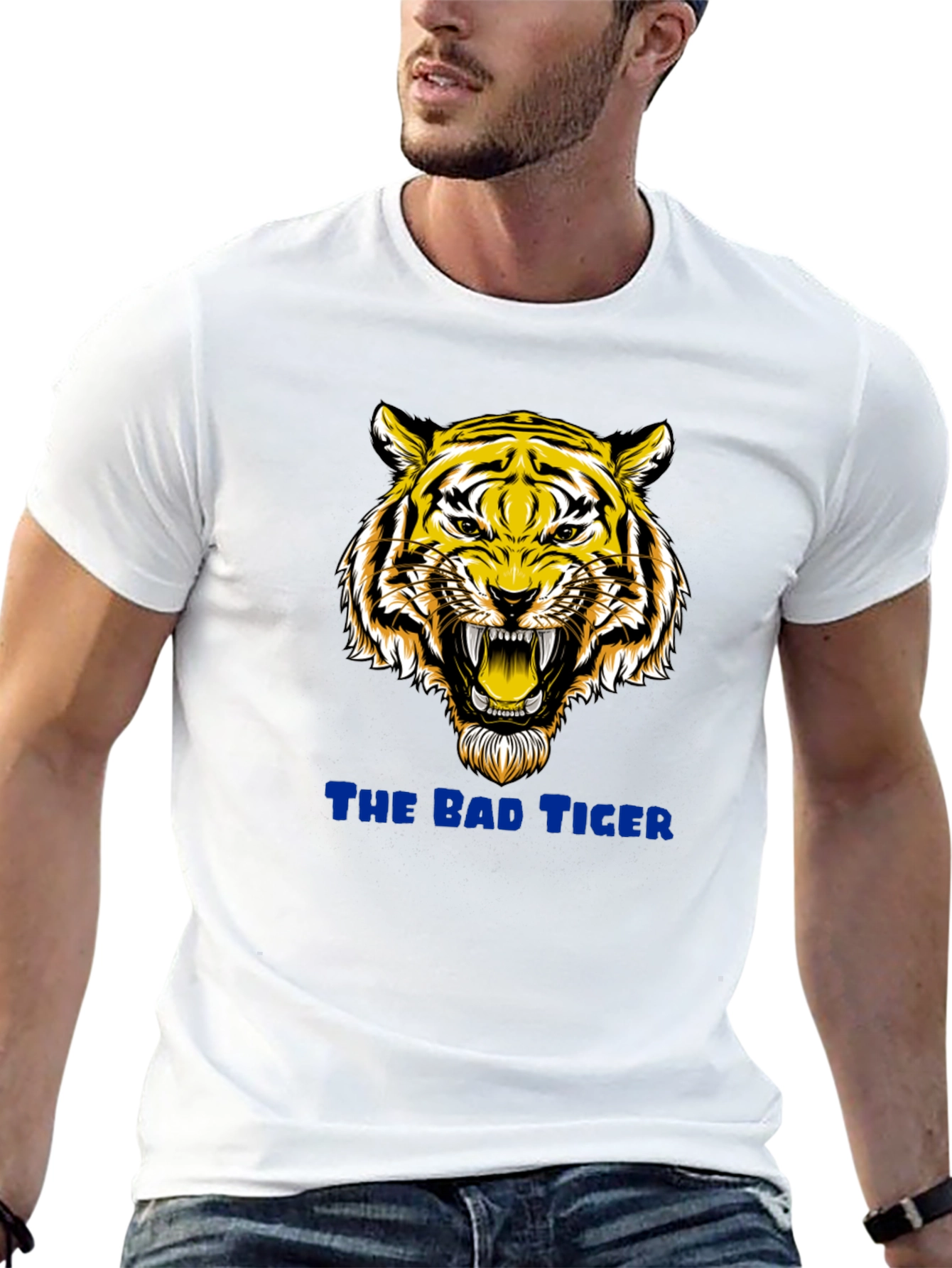 Bad Tiger Graphic Black T-Shirt