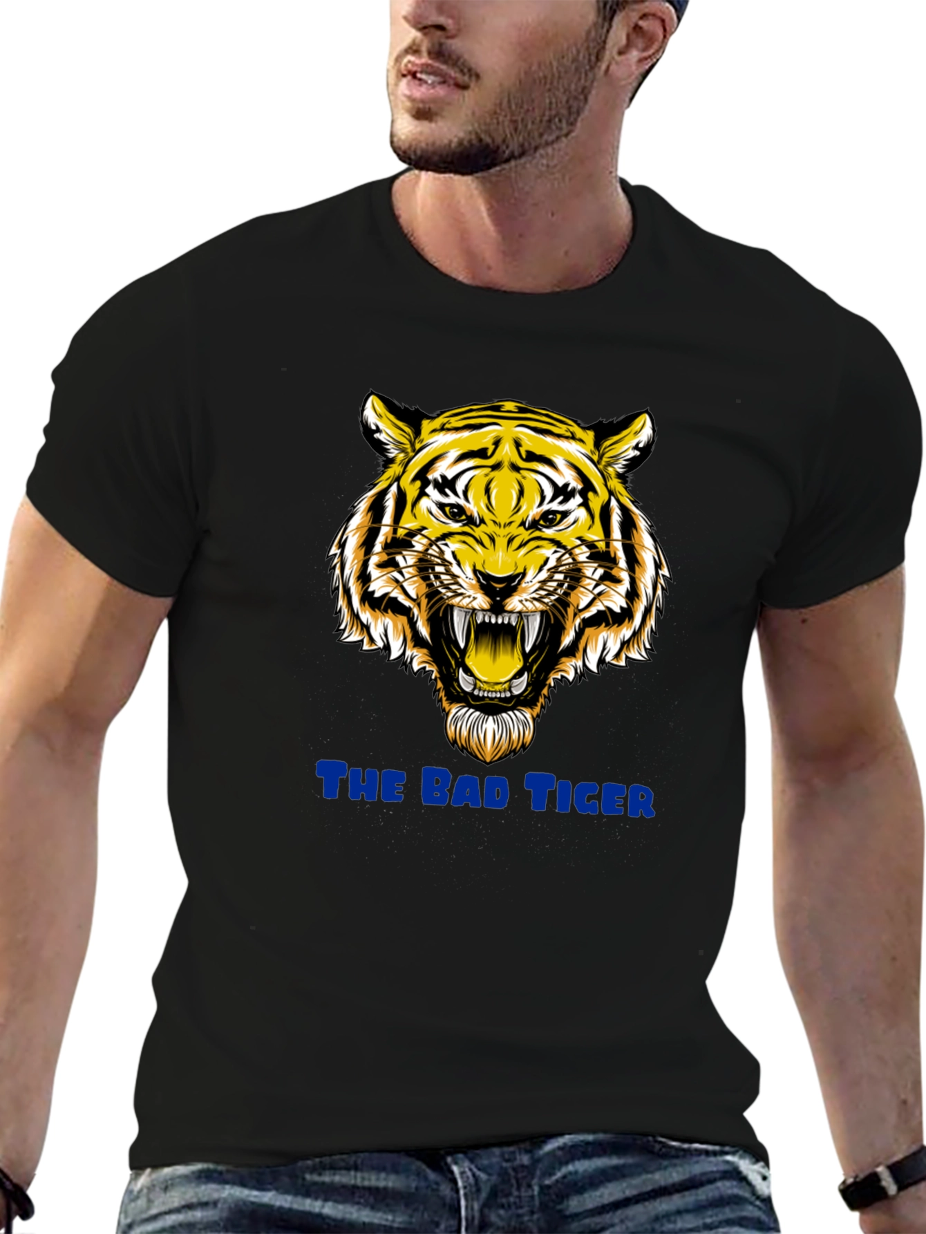 Bad Tiger Graphic Black T-Shirt